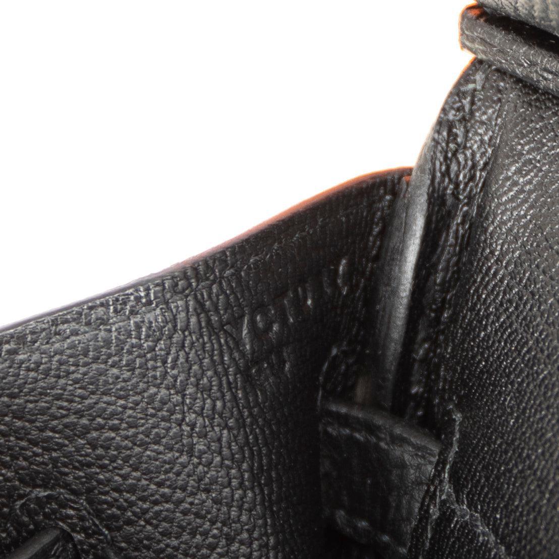 Hermes 2020 Black Togo Birkin 25 w/ Box & Receipt