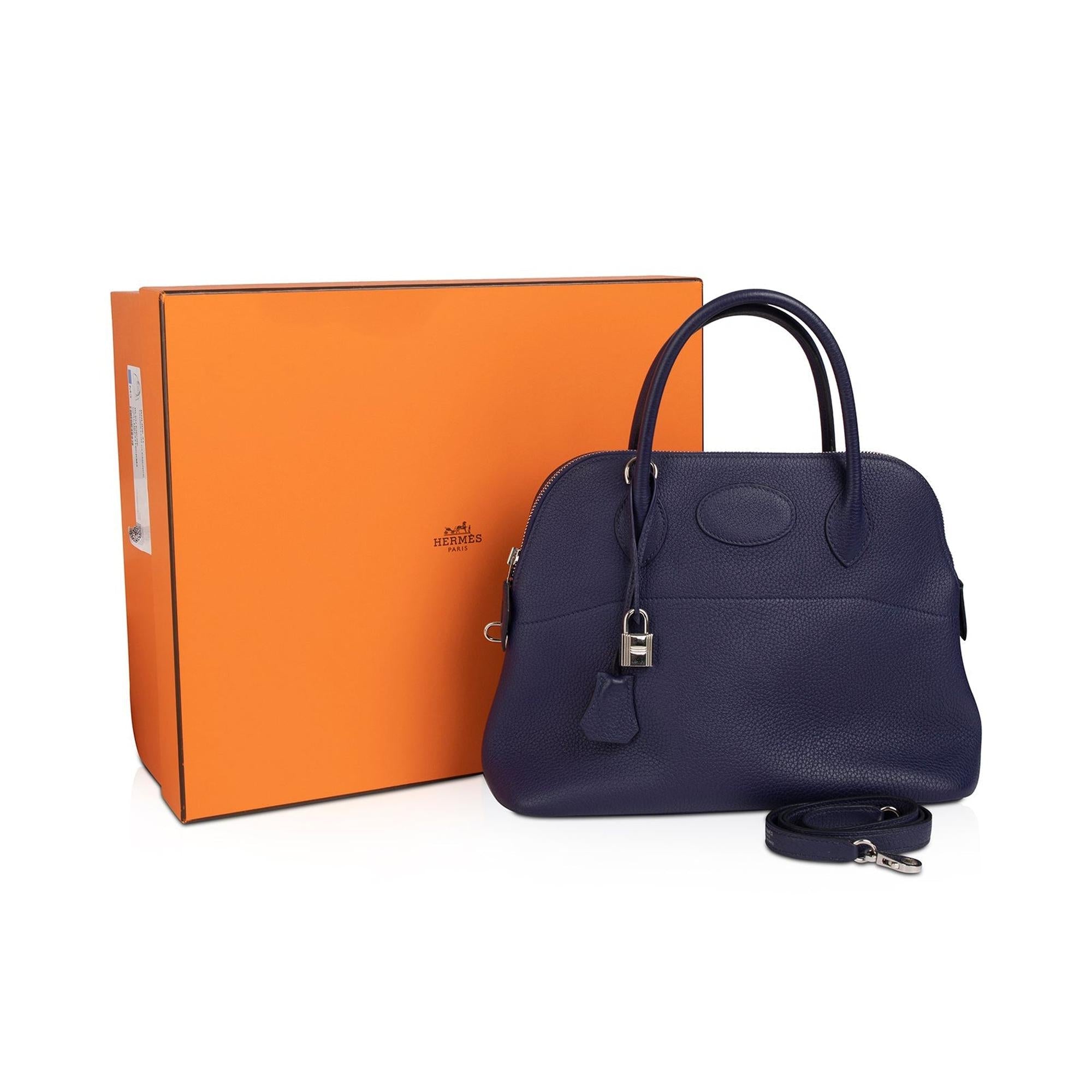 Hermes 2020 Taurillon Clemence Bolide 31 w/ Box & Receipt