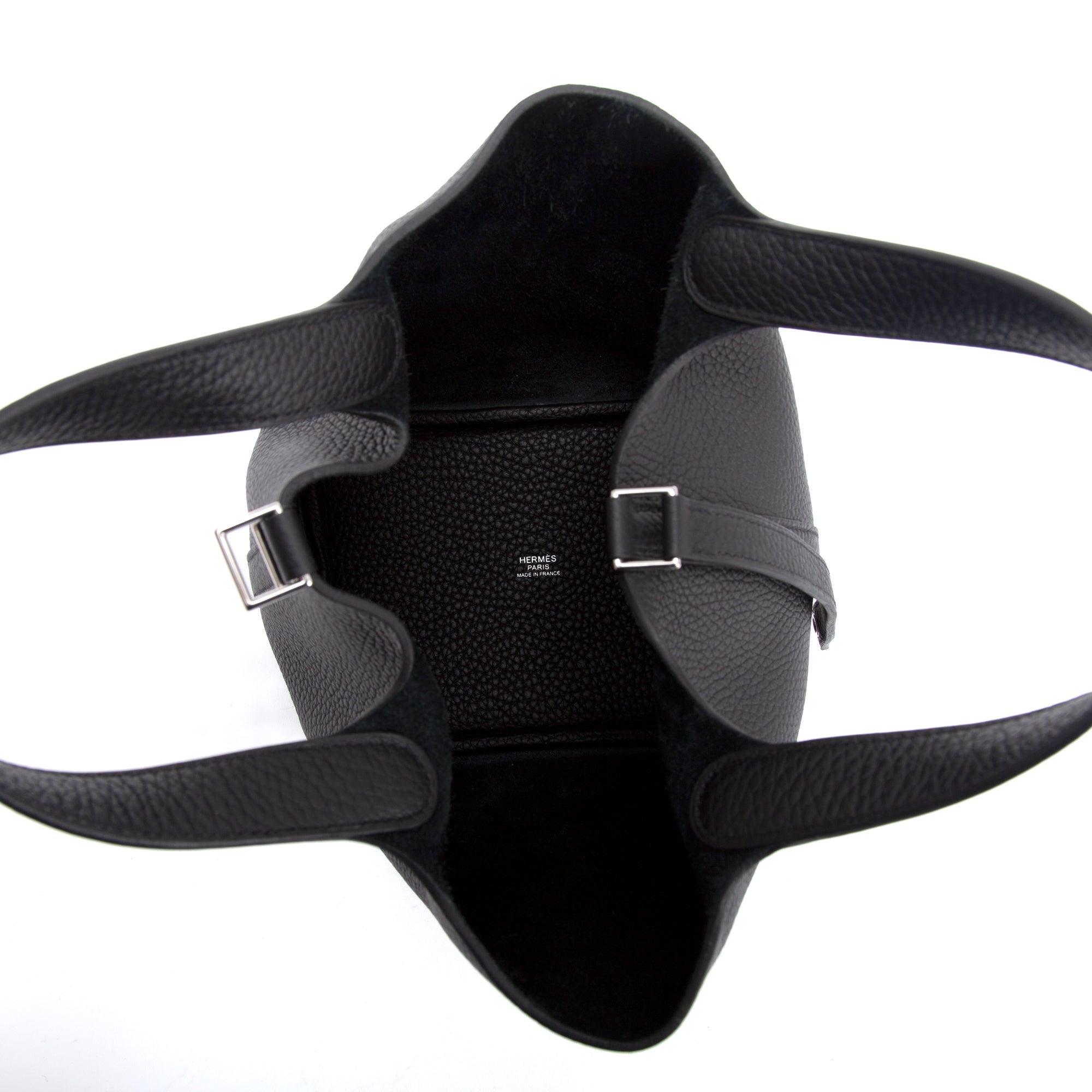 Hermes 2021 Black Taurillon Clemence Picotin Lock 18 w/ Box