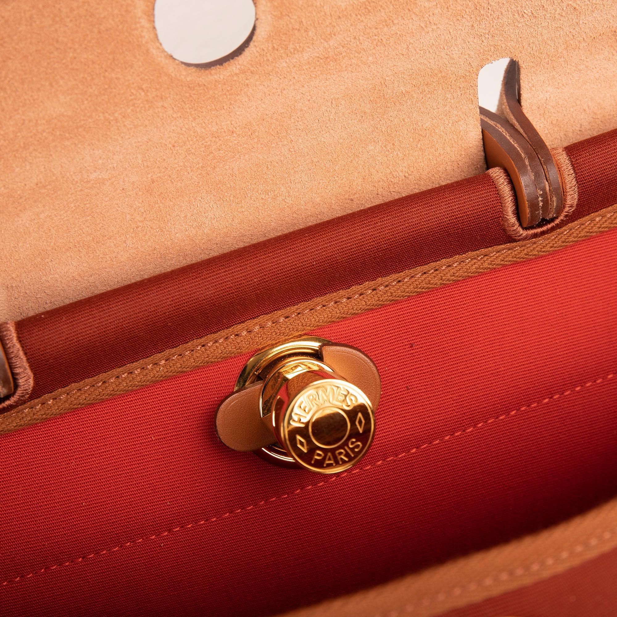 Hermes 2022 Toile Officier Vache Hunter Verso Herbag Zip Retourne 31