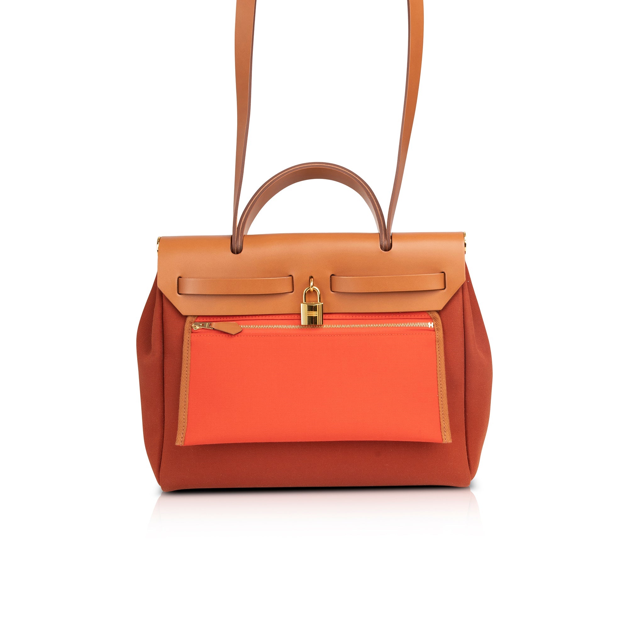 Hermes 2022 Toile Officier Vache Hunter Verso Herbag Zip Retourne 31