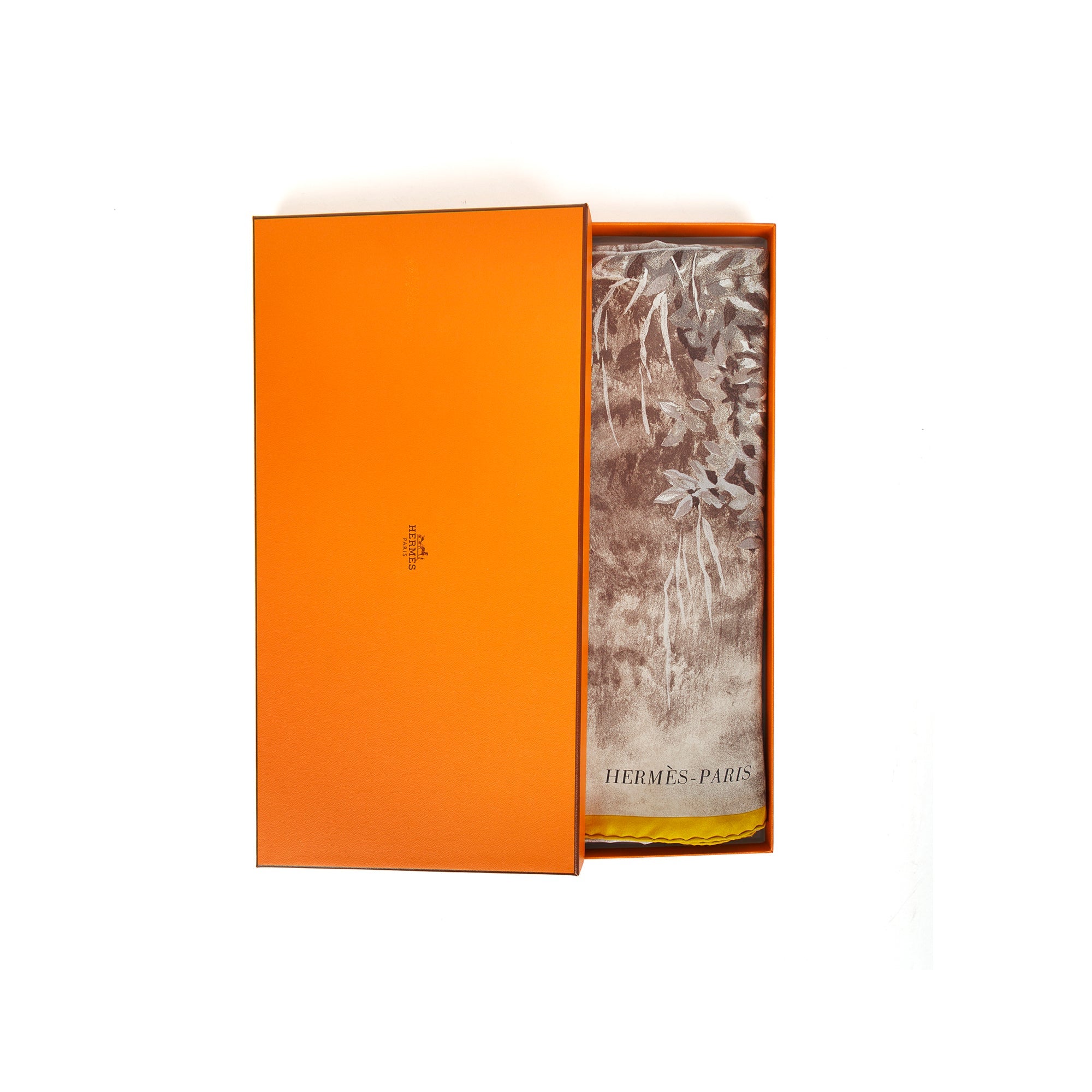 Hermes Acynonyx Jubatus Wash Scarf 140 w/ Box