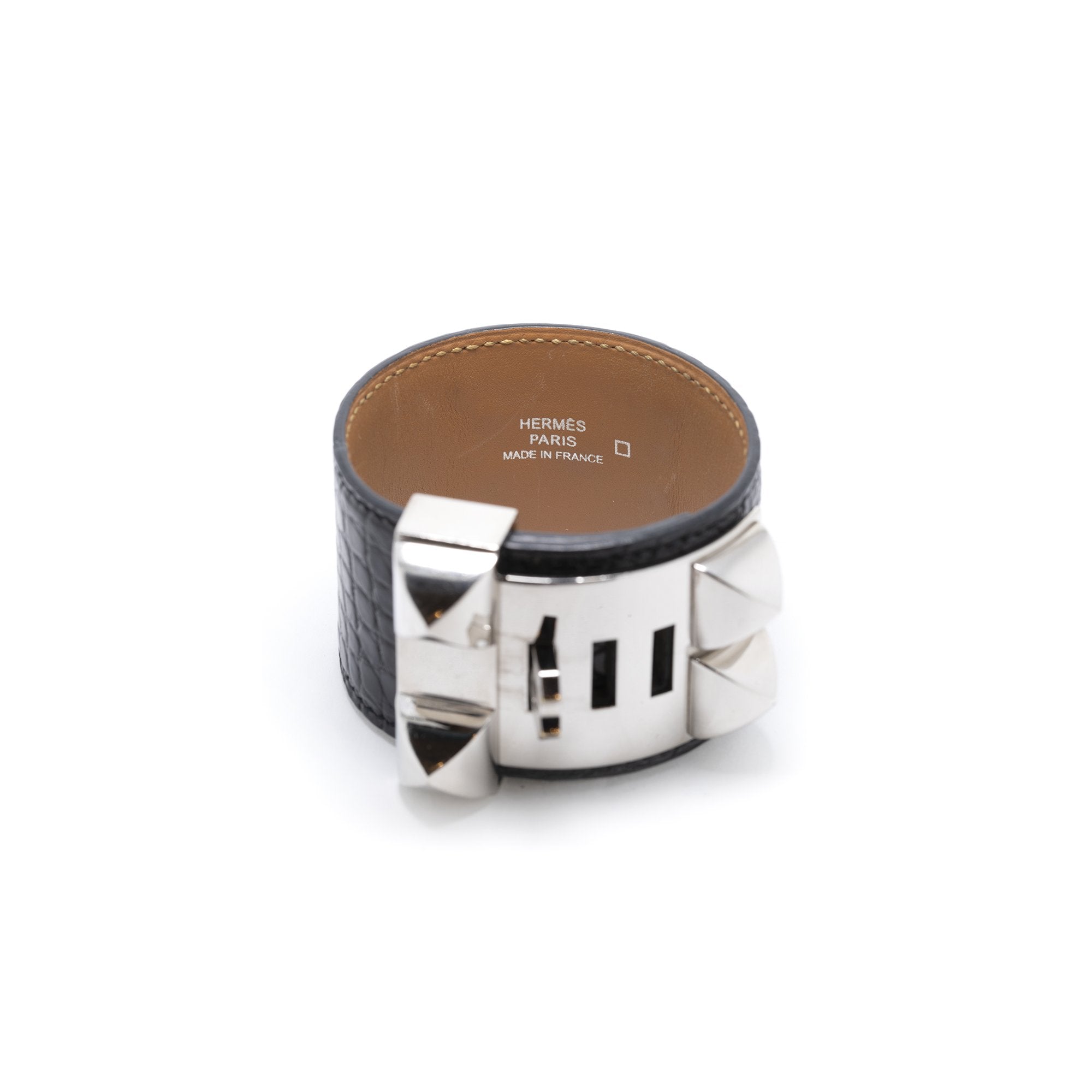 Hermes Alligator Collier de Chien Bracelet