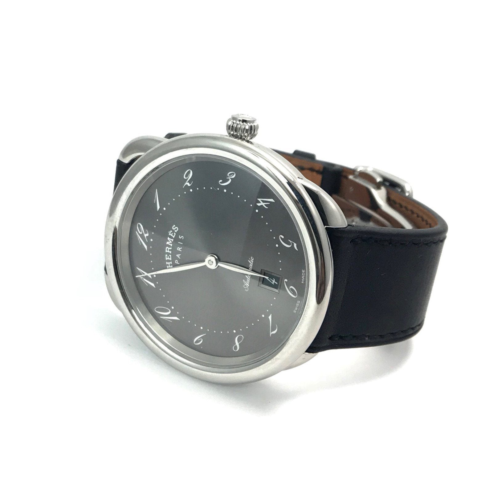 Hermes Arceau Automatic Wrist Watch in Stainless Steel