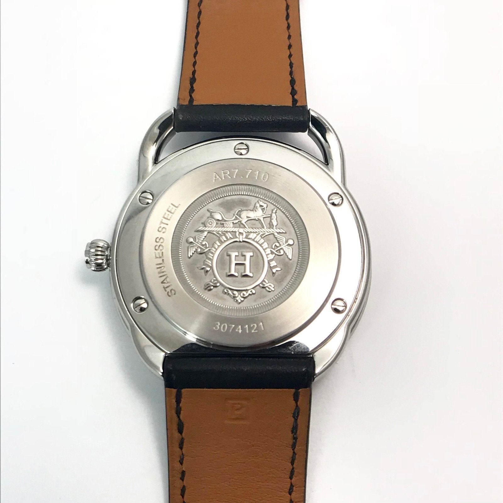 Hermes Arceau Automatic Wrist Watch in Stainless Steel