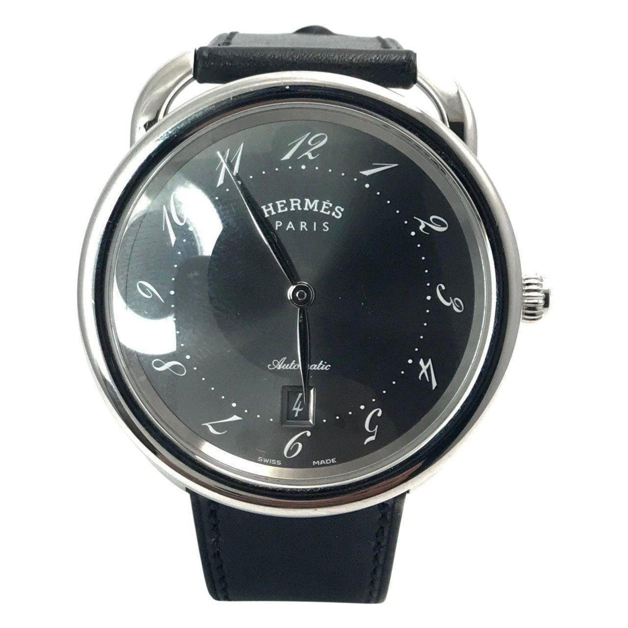 Hermes Arceau Automatic Wrist Watch in Stainless Steel