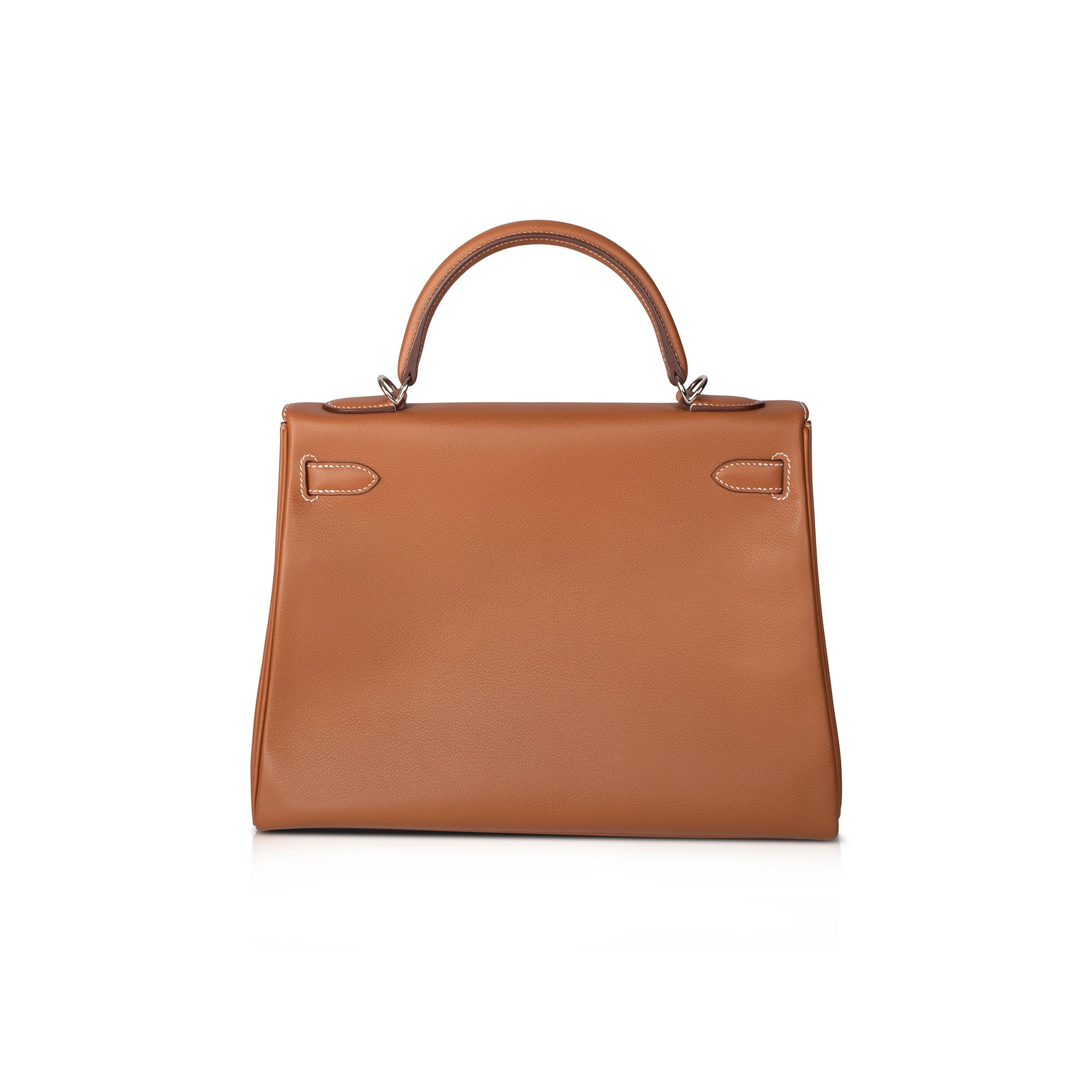 Hermes Barenia Kelly Retourne 32 w/ Wide Kelly Strap & Box