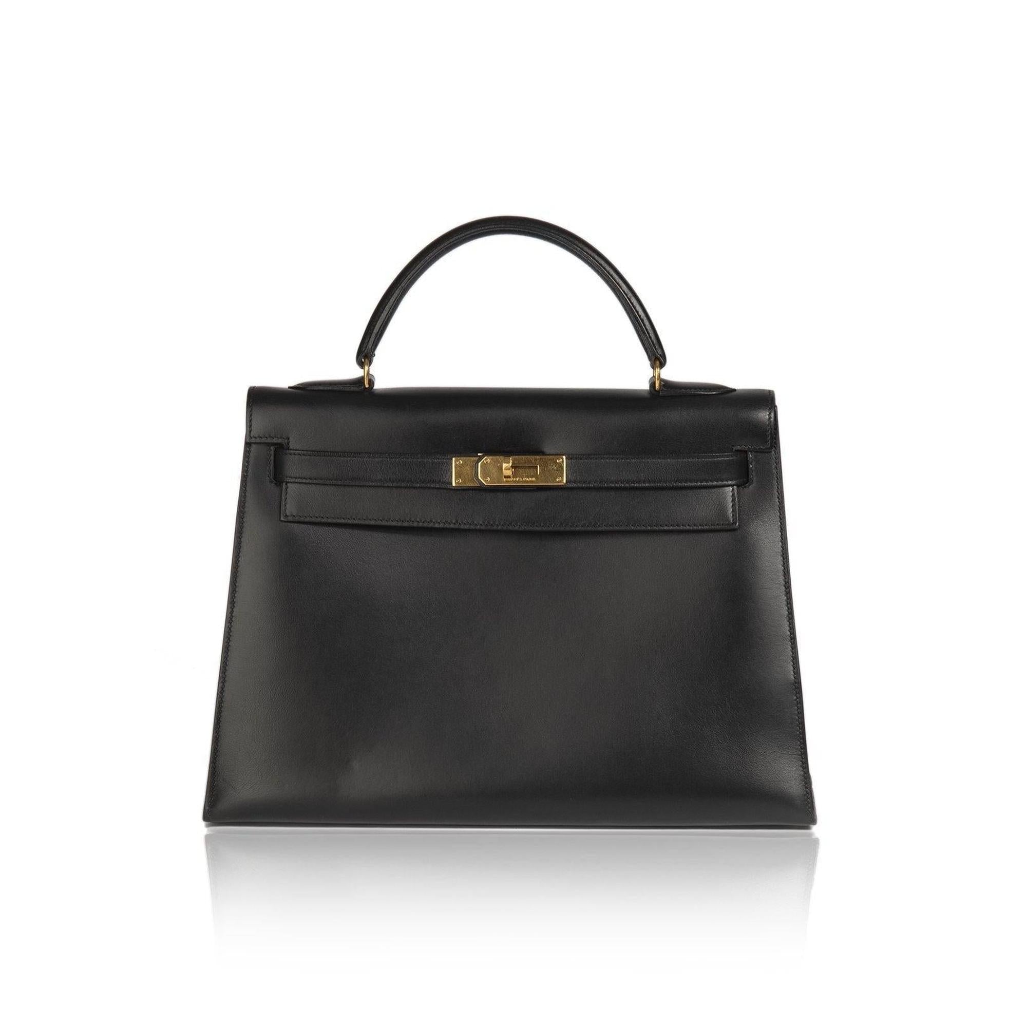 Hermes Black Box Kelly Sellier 32 w/ Box