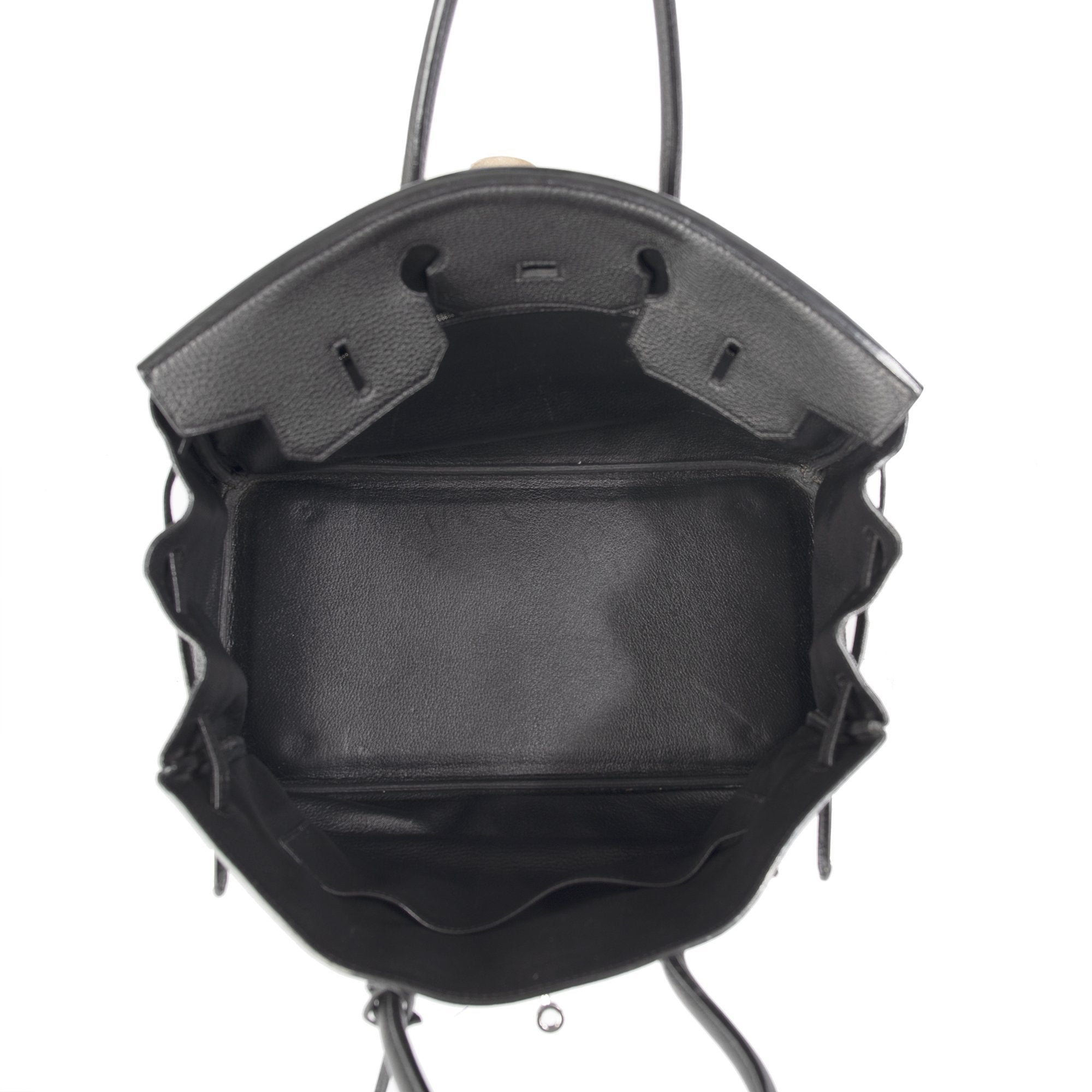 Hermes Black Clemence Birkin 35