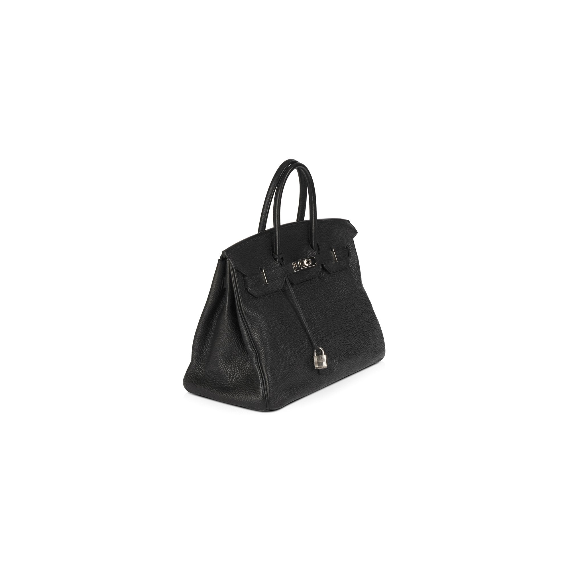 Hermes Black Clemence Birkin 35
