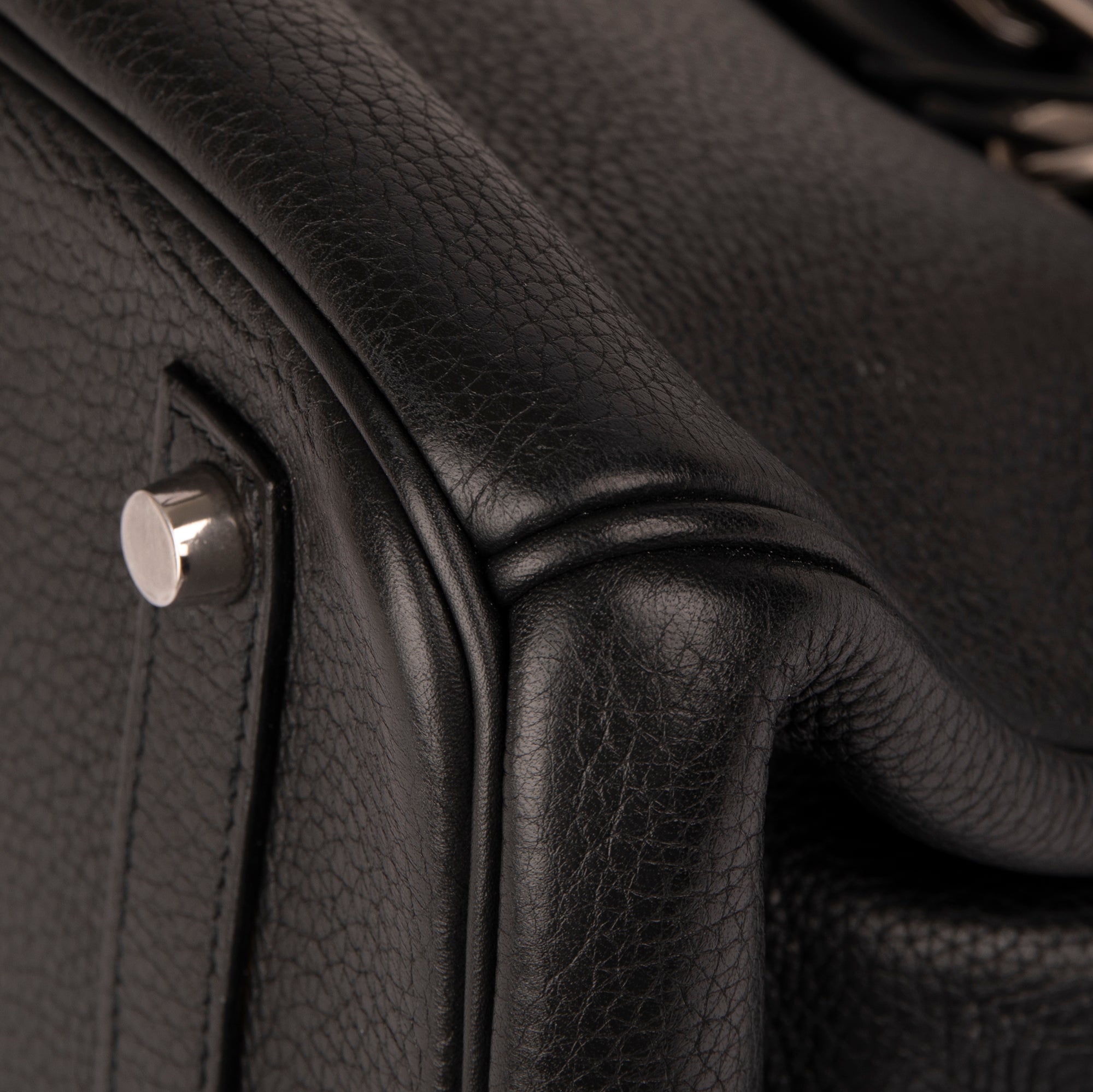 Hermes Black Clemence Birkin 35