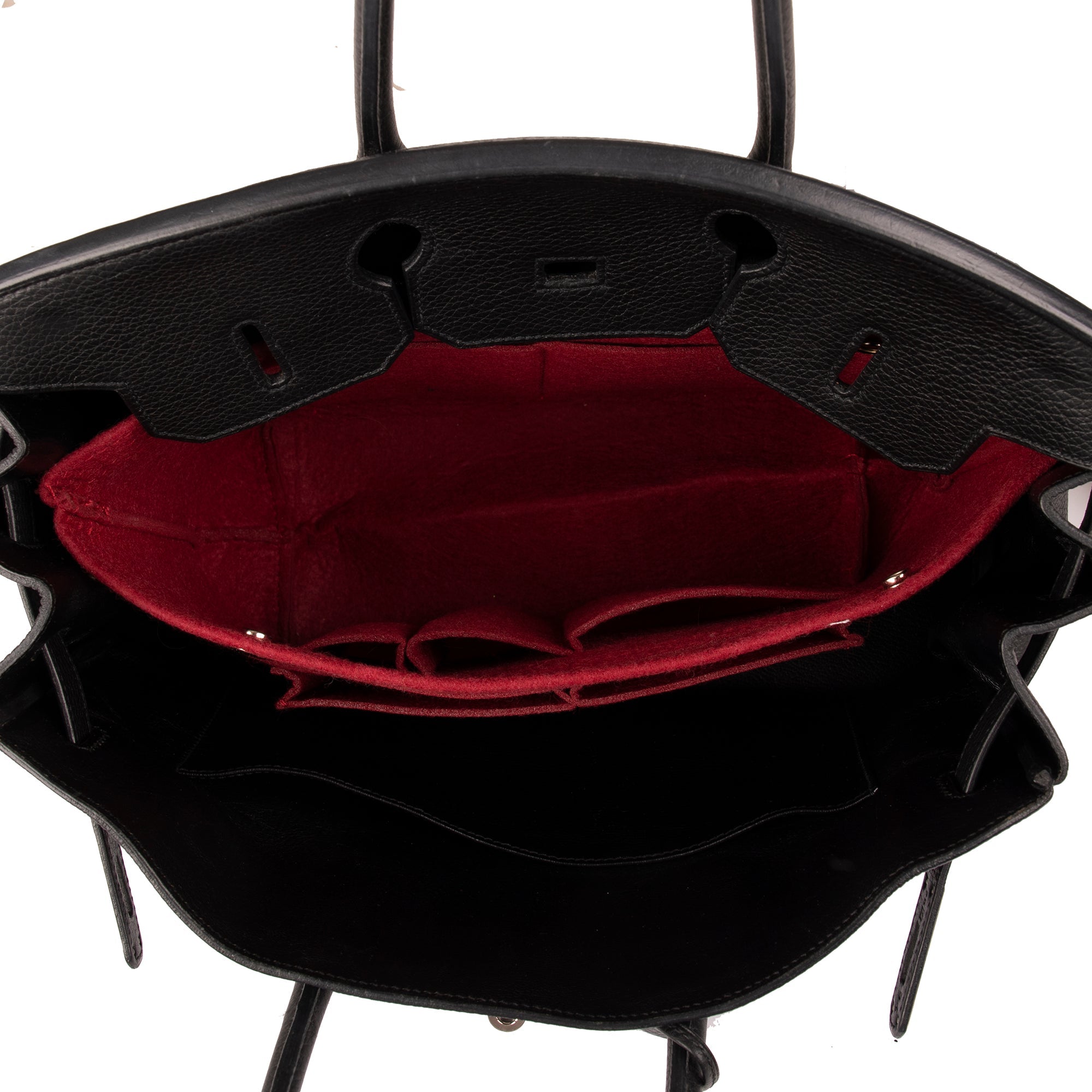 Hermes Black Clemence Birkin 35