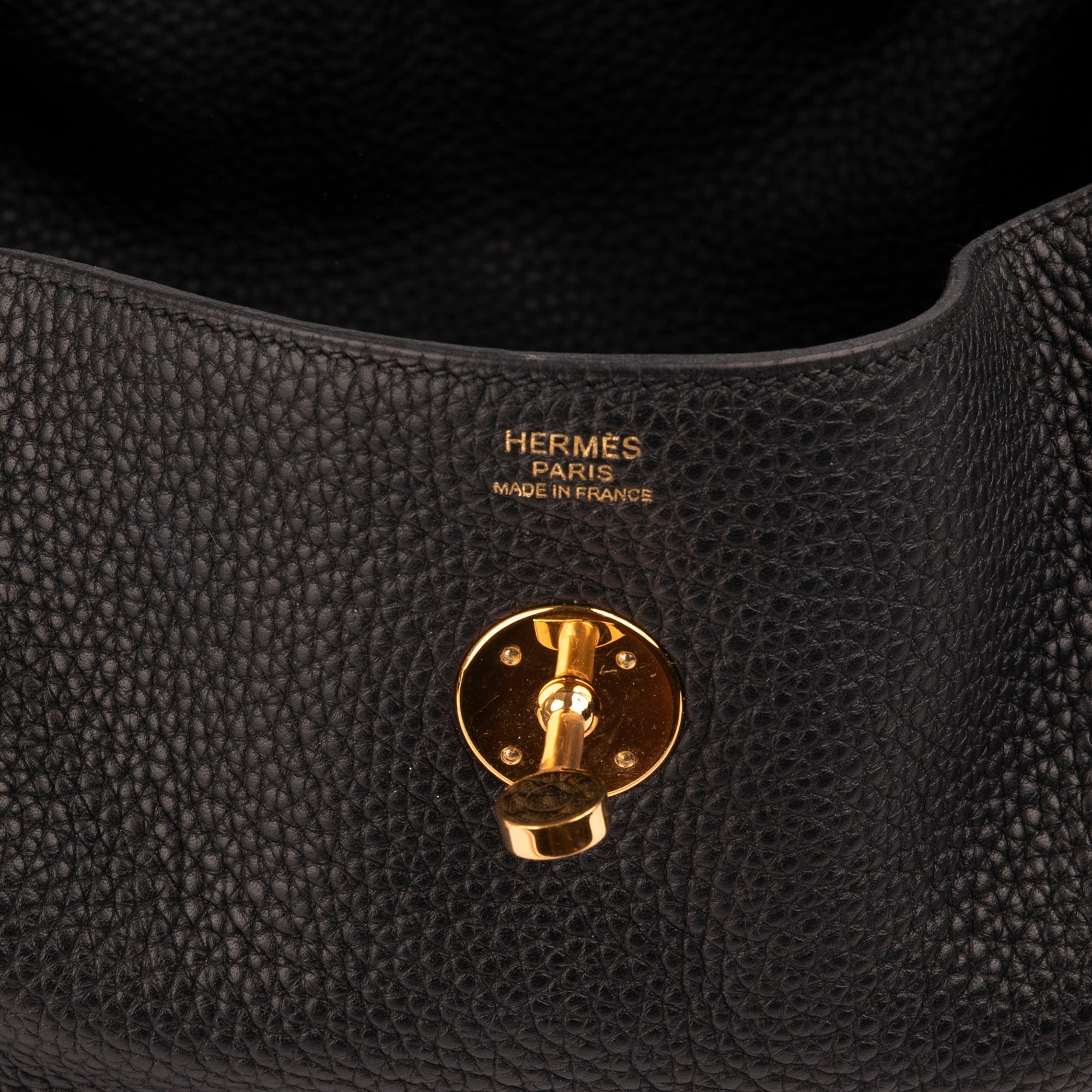 Hermes Black Clemence Lindy 30