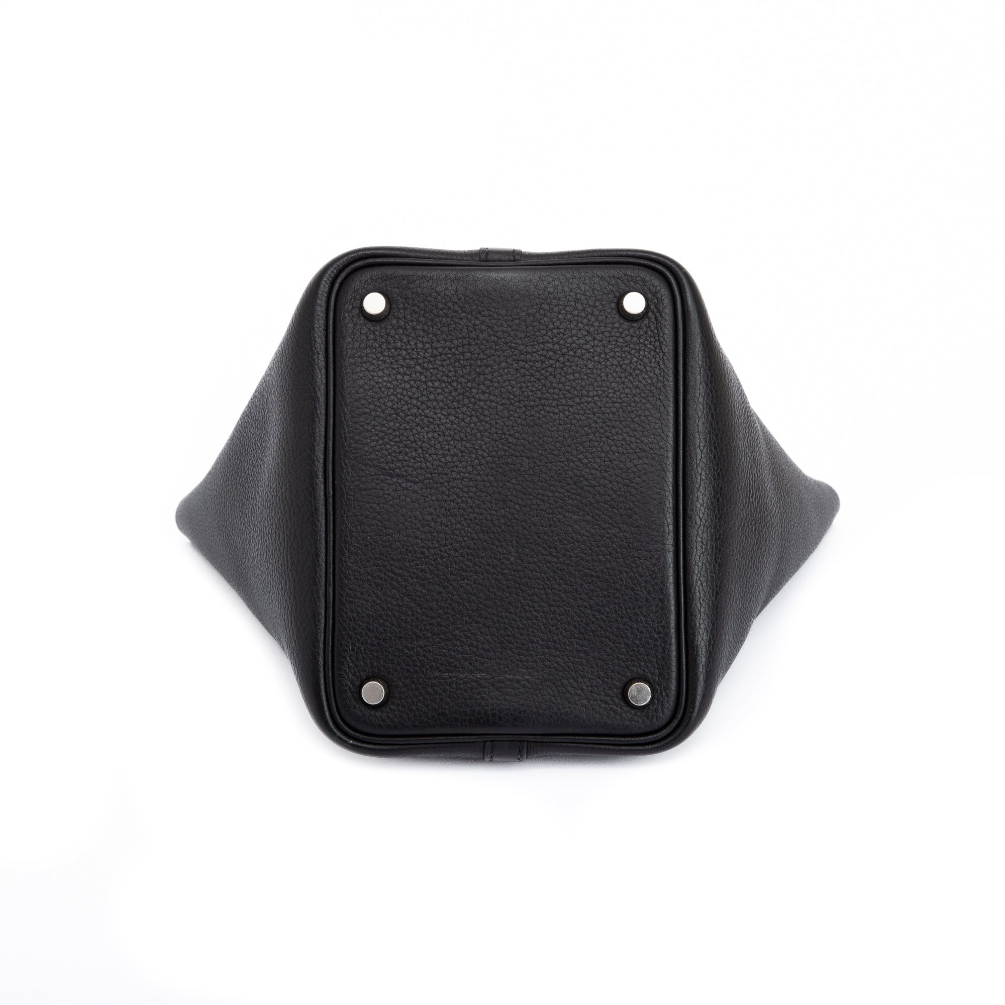 Hermes Black Togo Picotin 18