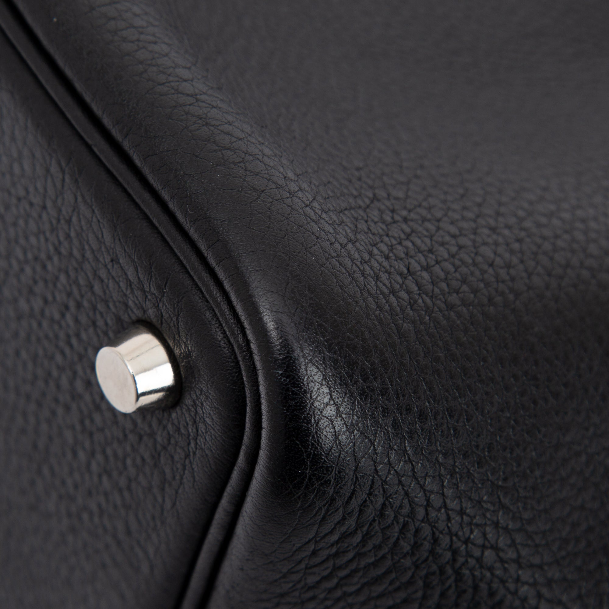 Hermes Black Togo Picotin 18