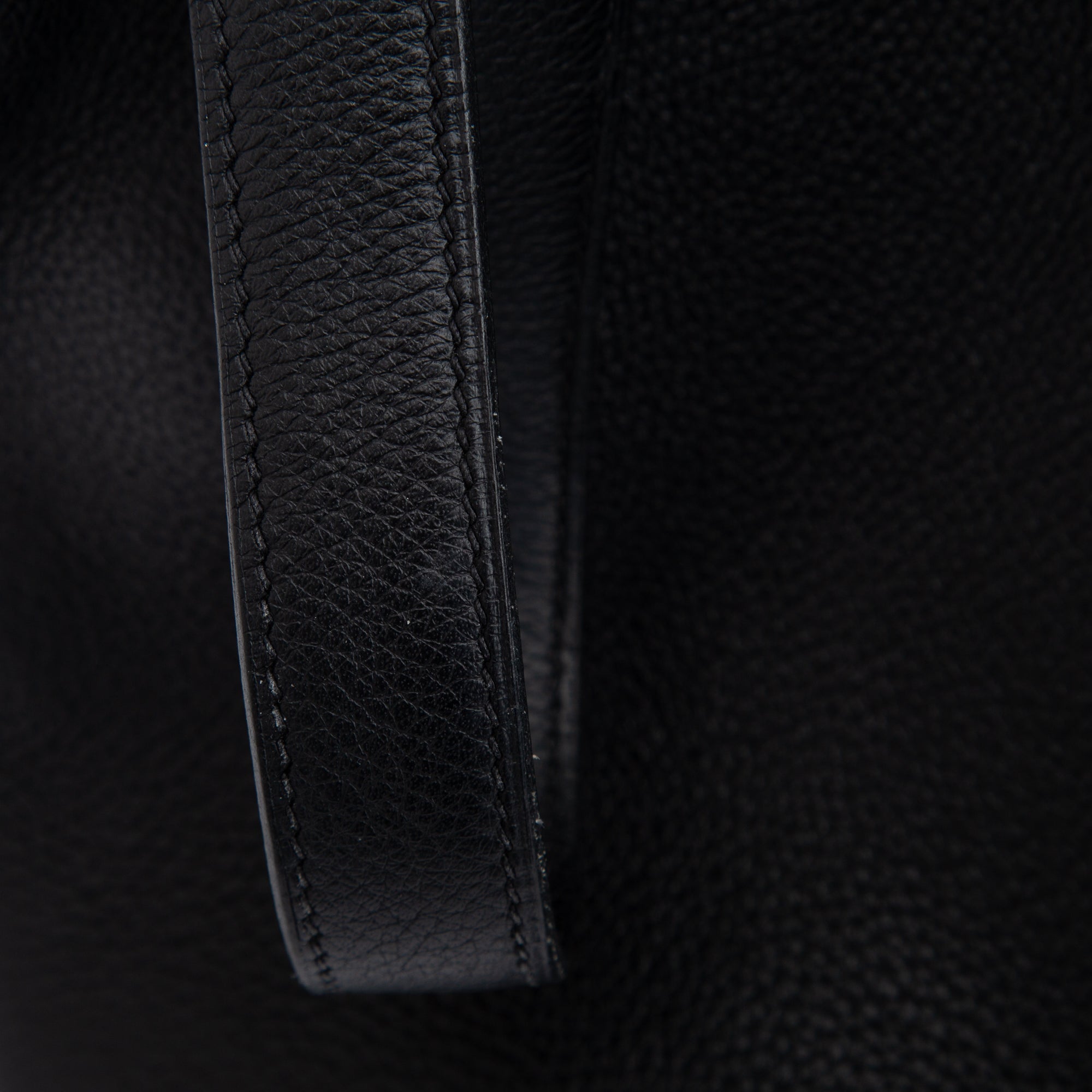 Hermes Black Togo Picotin 18