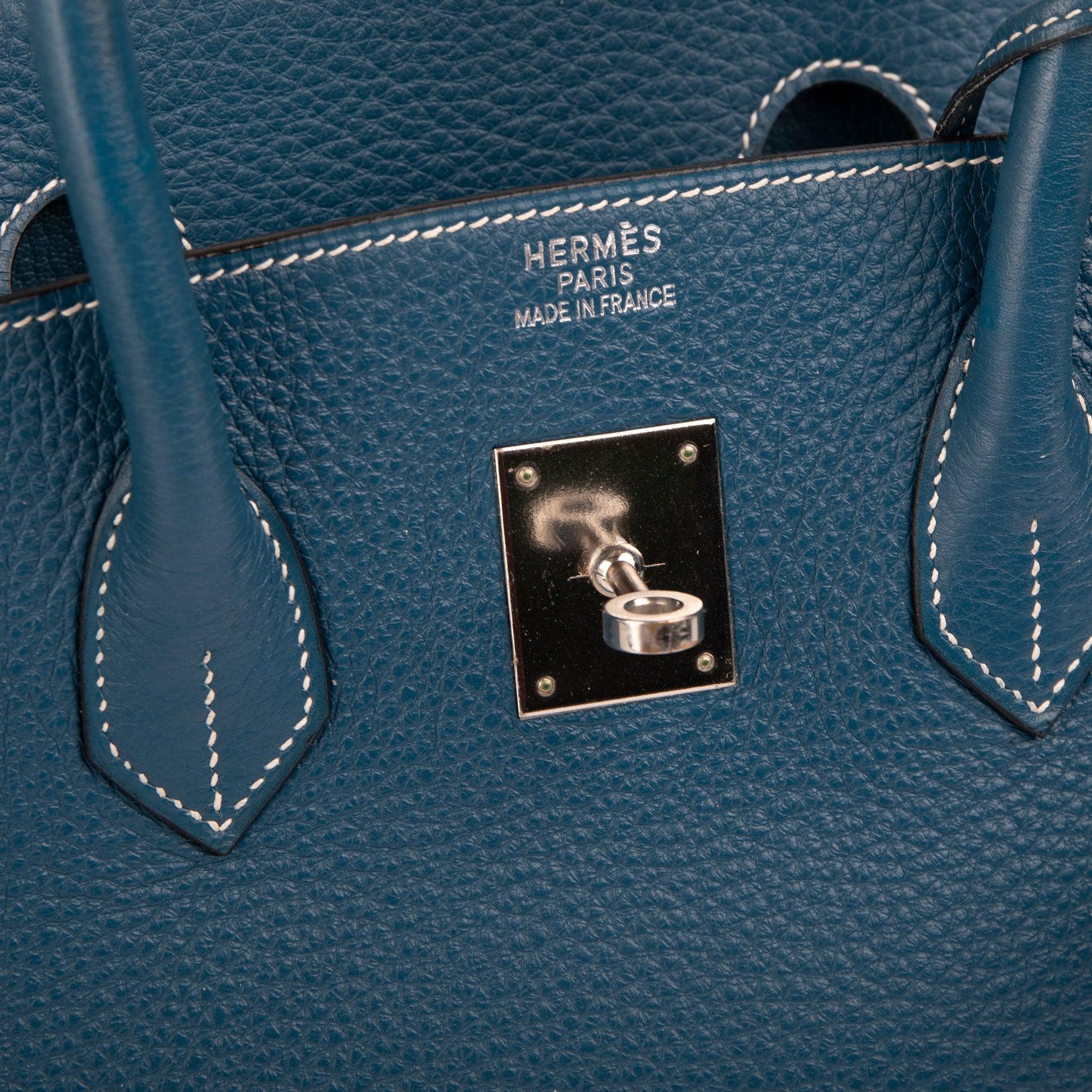 Hermes Bleu Jean Clemence Birkin 35