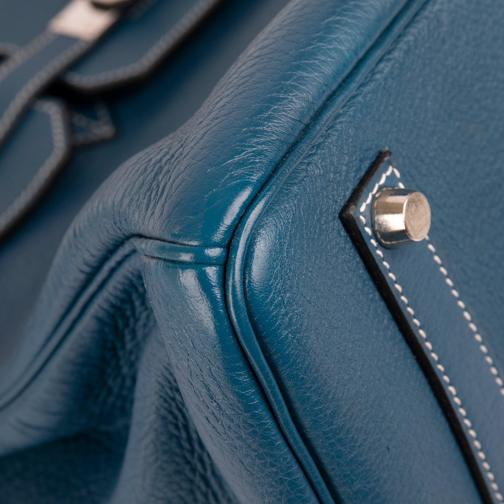 Hermes Bleu Jean Clemence Birkin 35