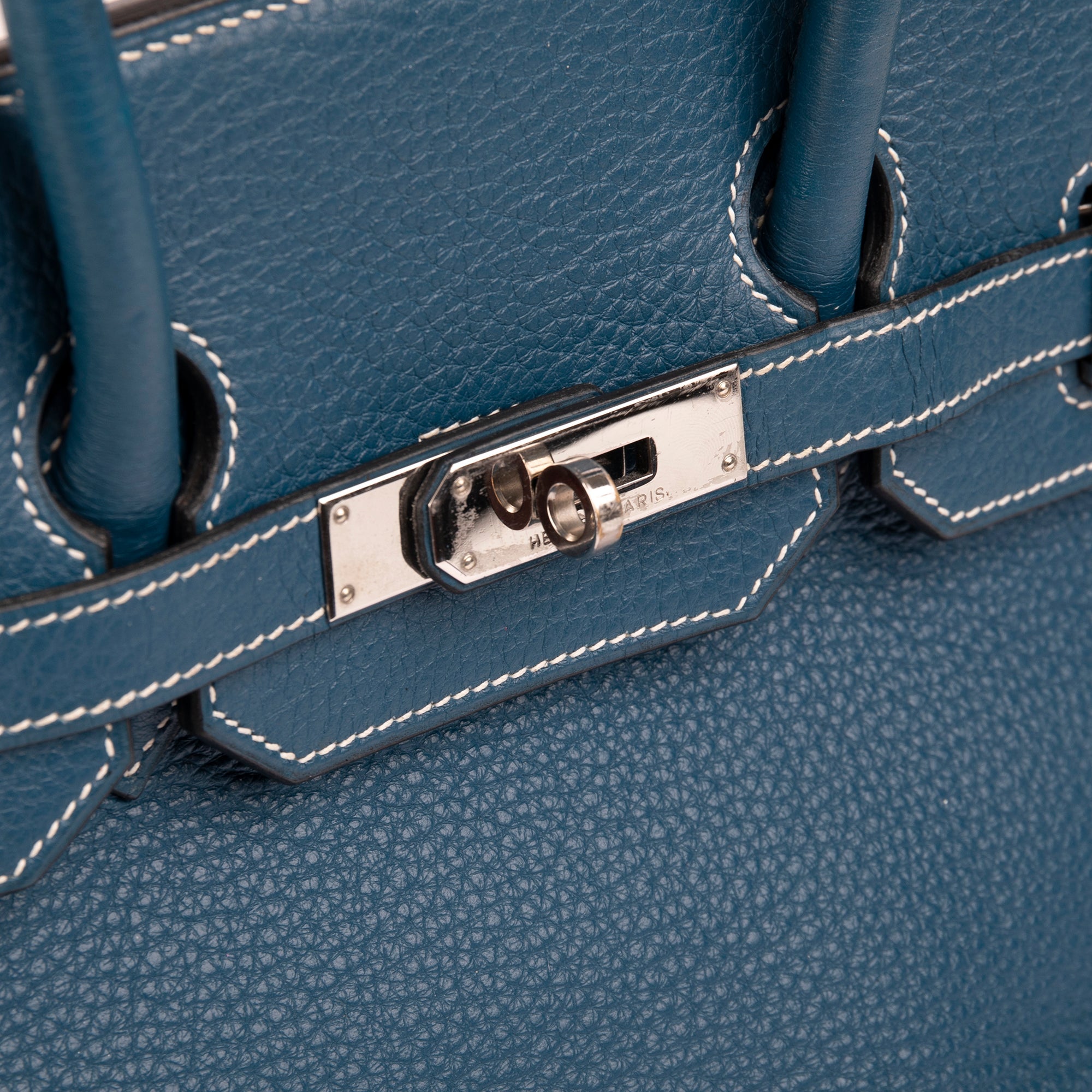 Hermes Bleu Jean Clemence Birkin 35