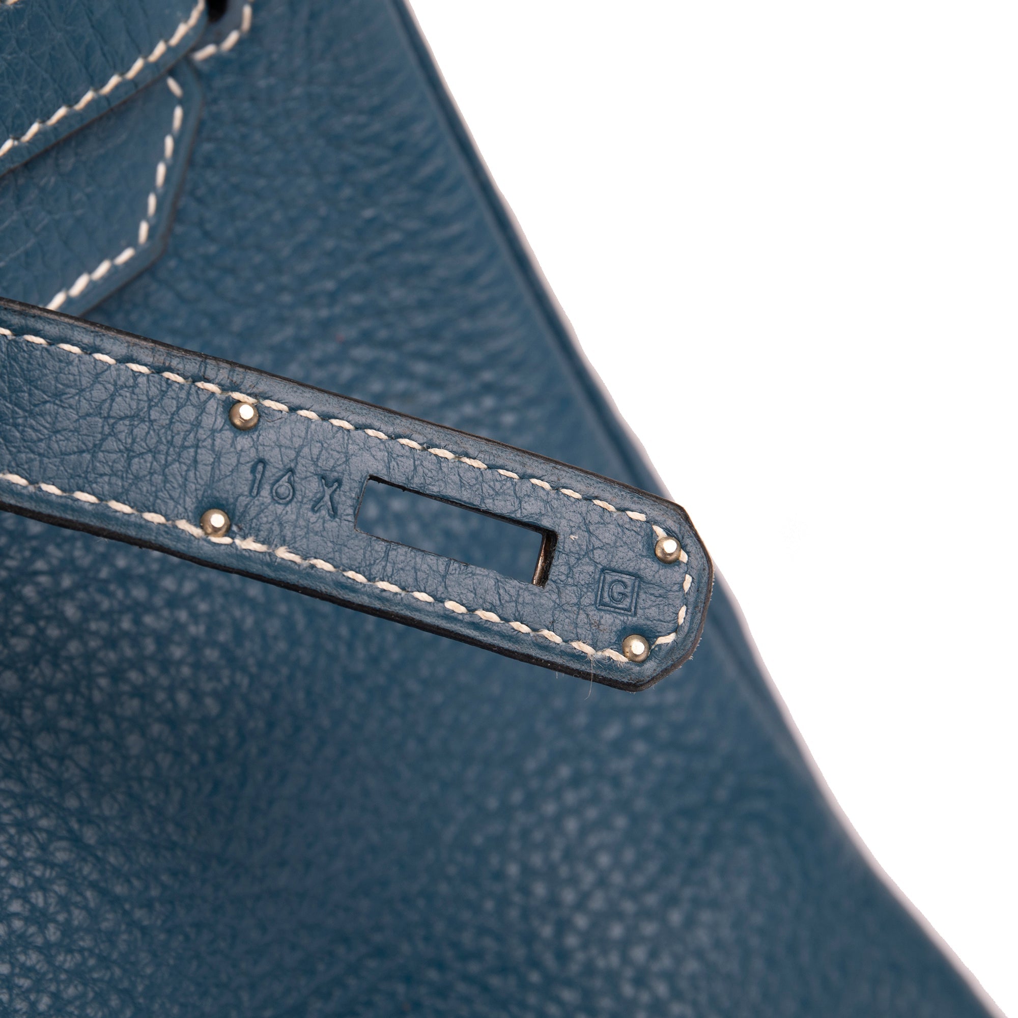 Hermes Bleu Jean Clemence Birkin 35