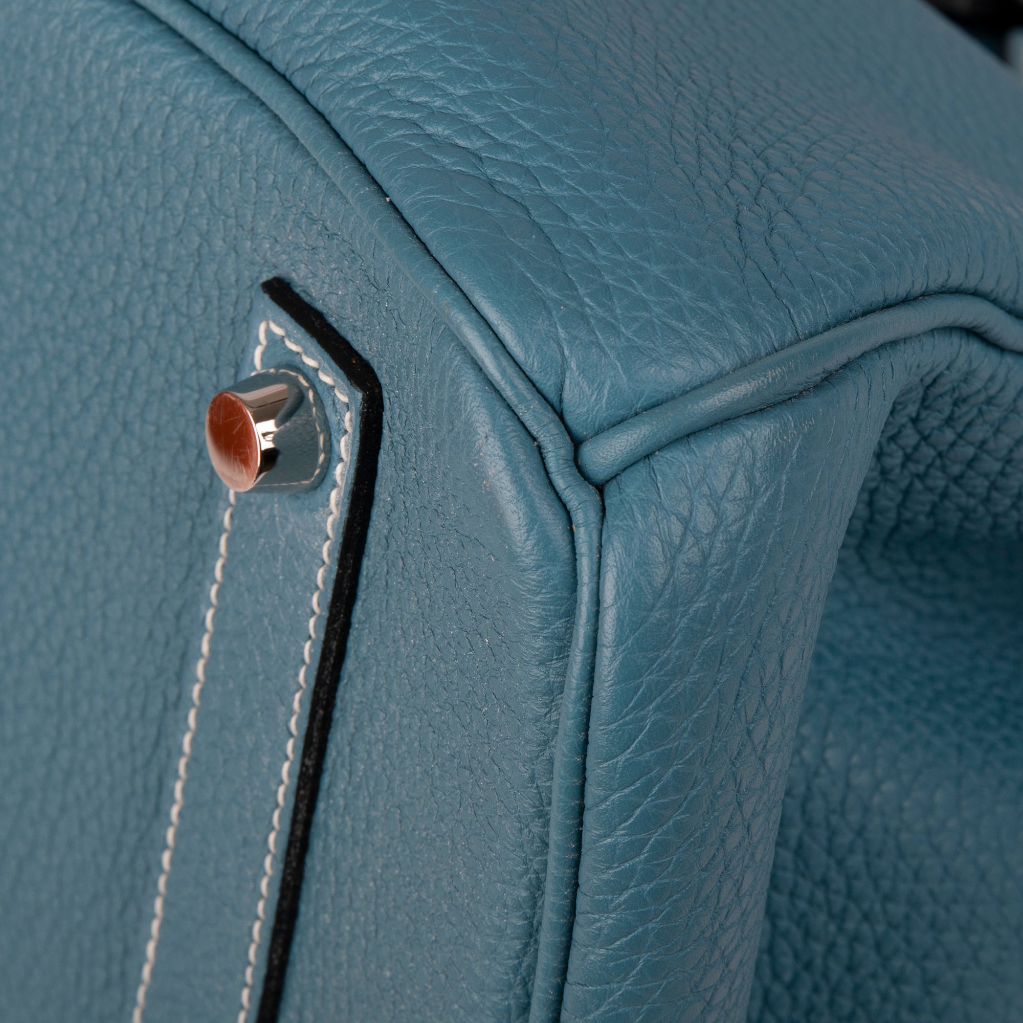 Hermes Bleu Jean Togo Birkin 35 w/ Box