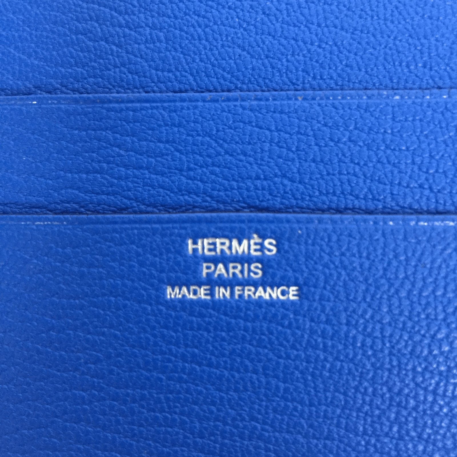 Hermes Blue Evelyne Wallet