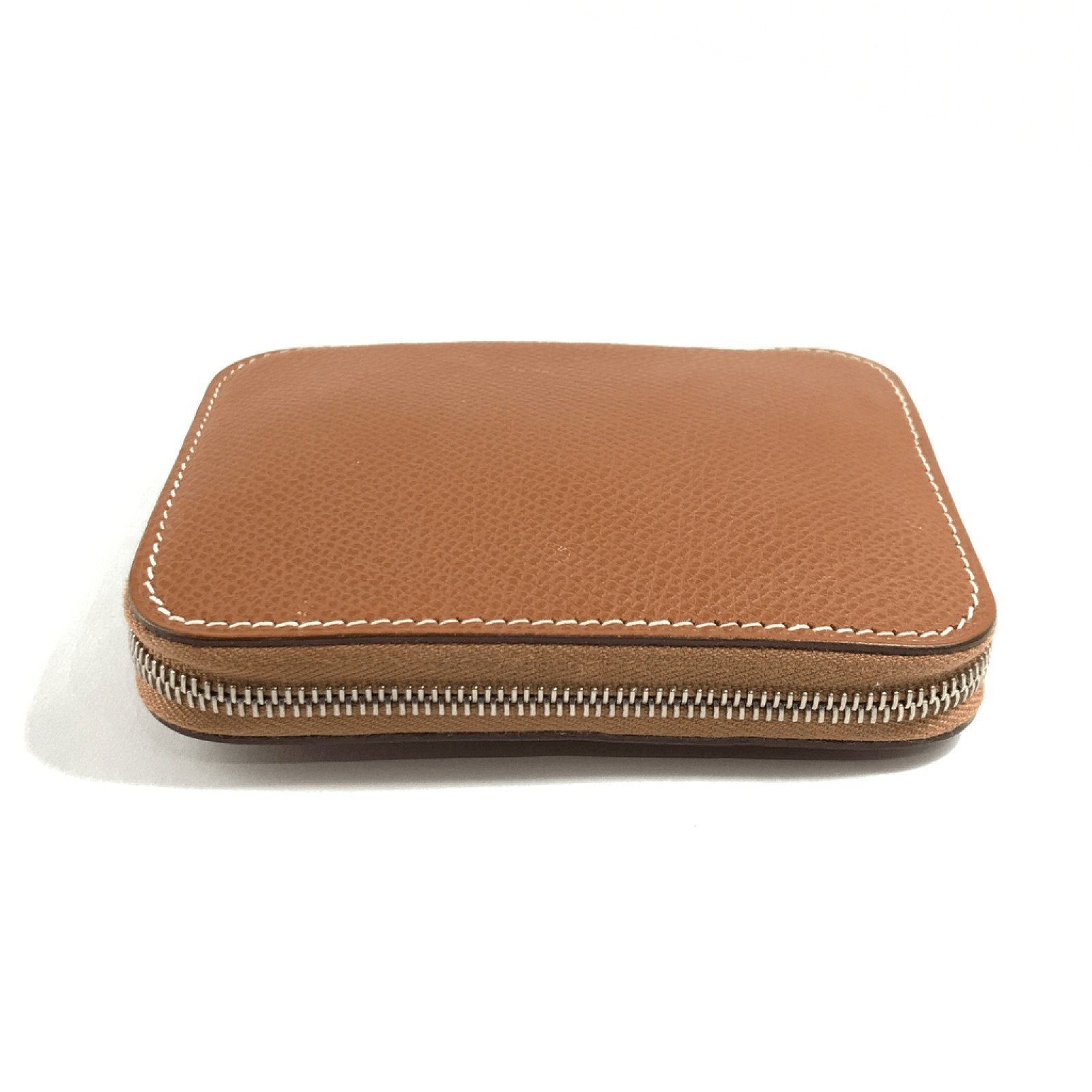 Hermes Brown Zip Around Card Holder
