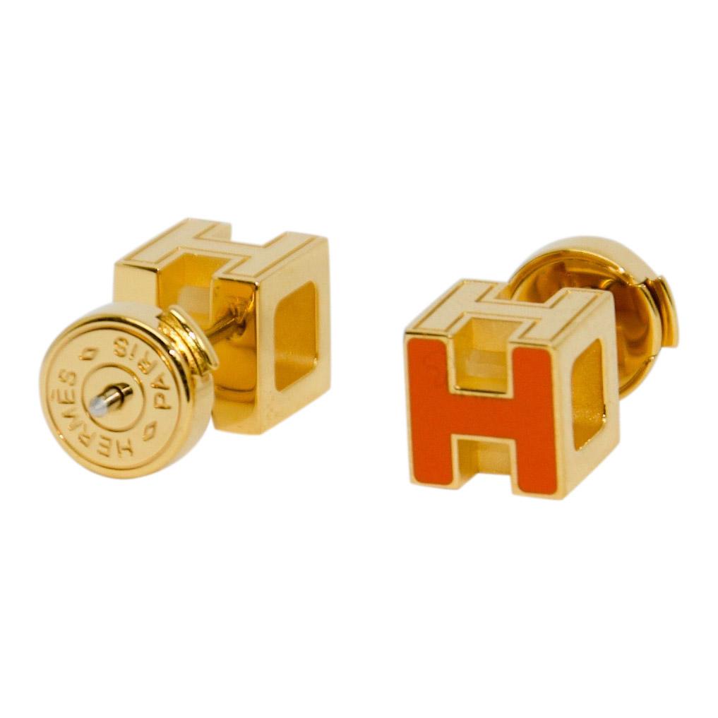Hermes Cage H Earrings