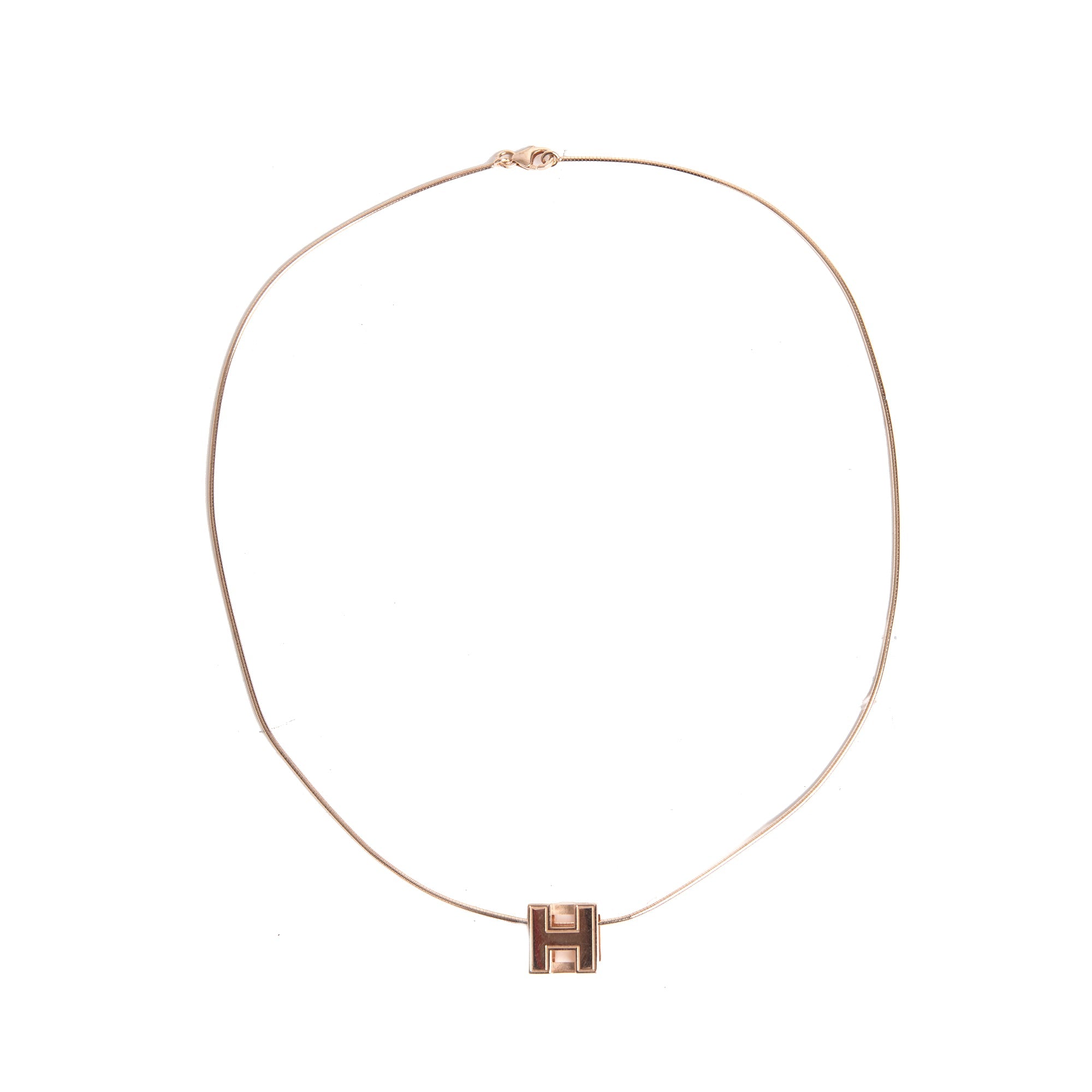 Hermes Cage d'H Pendant Necklace