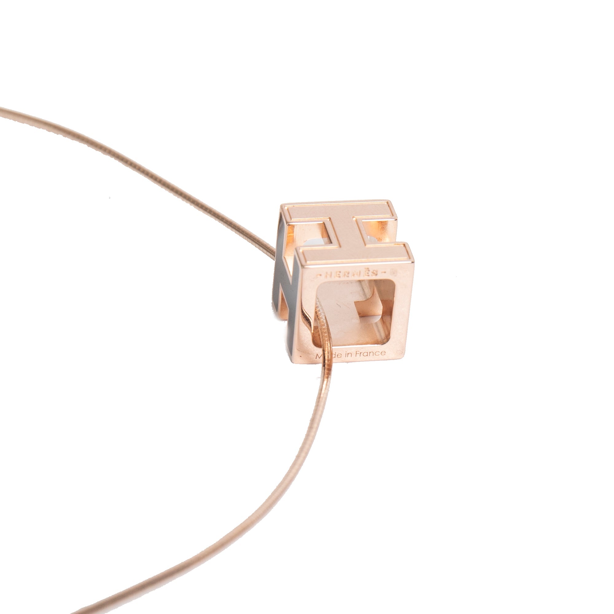 Hermes Cage d'H Pendant Necklace