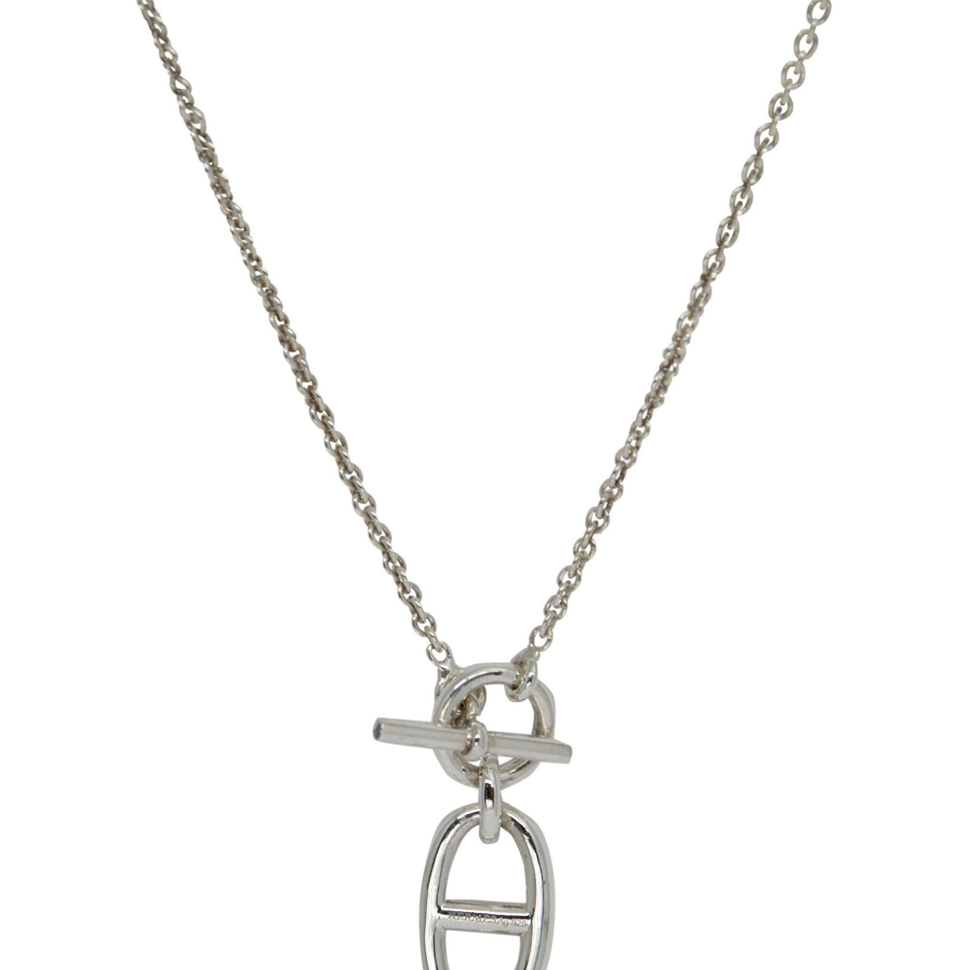 Hermes Chaine D'Ancre Amulette Pendant Necklace