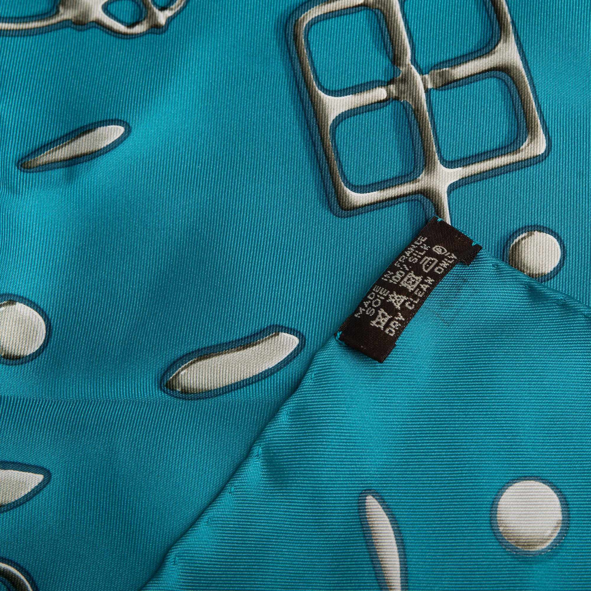 Hermes 'Cheval Fusion' Silk Scarf 90