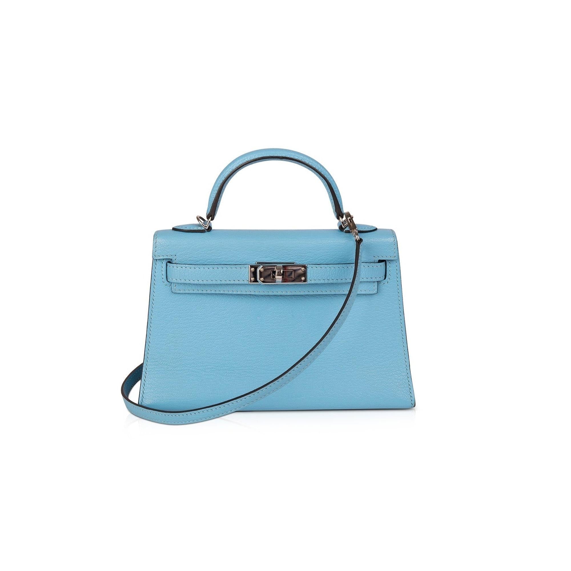 Hermes Chevre Mysore Mini Kelly Sellier 20