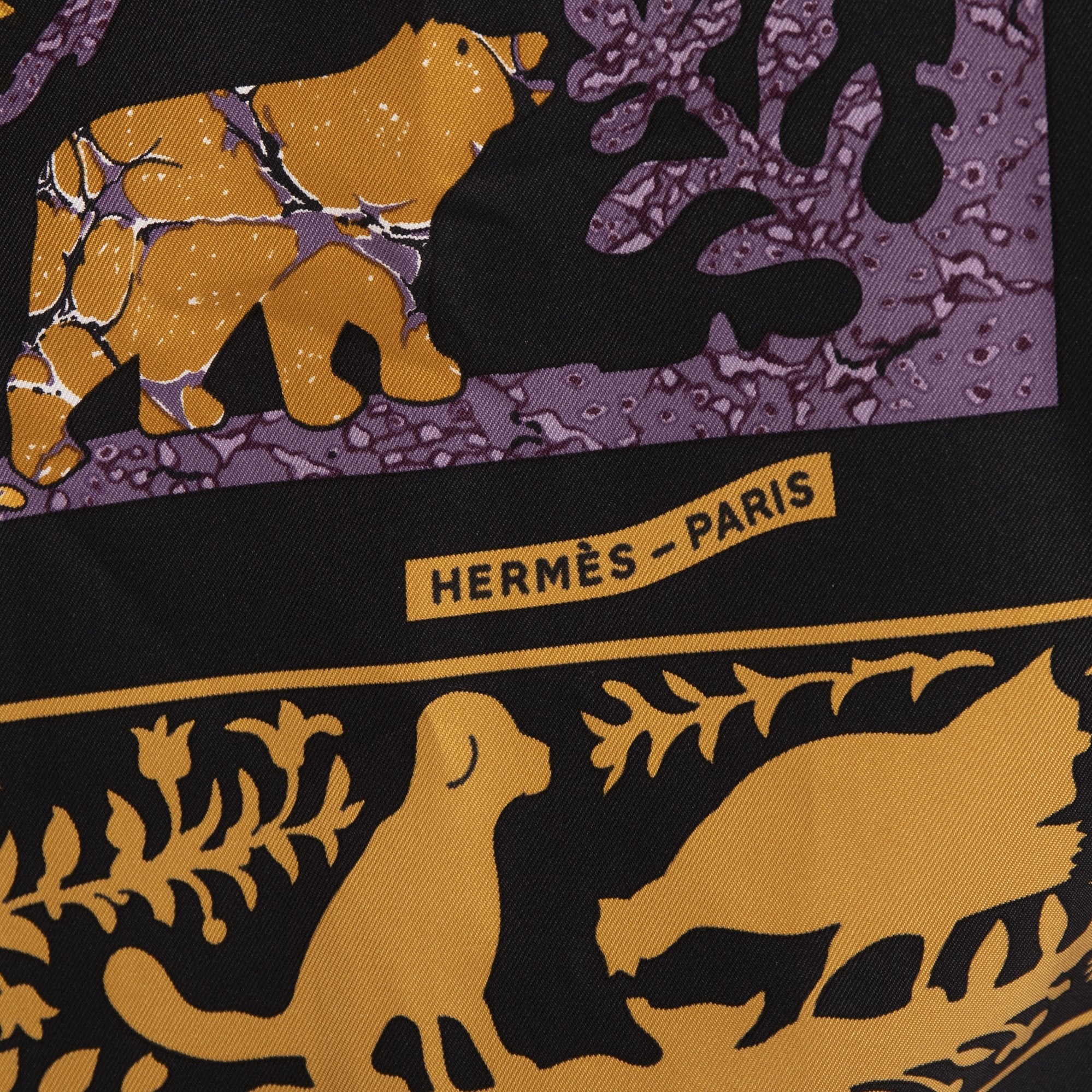 Hermes "Early America" Washington Print Silk Scarf