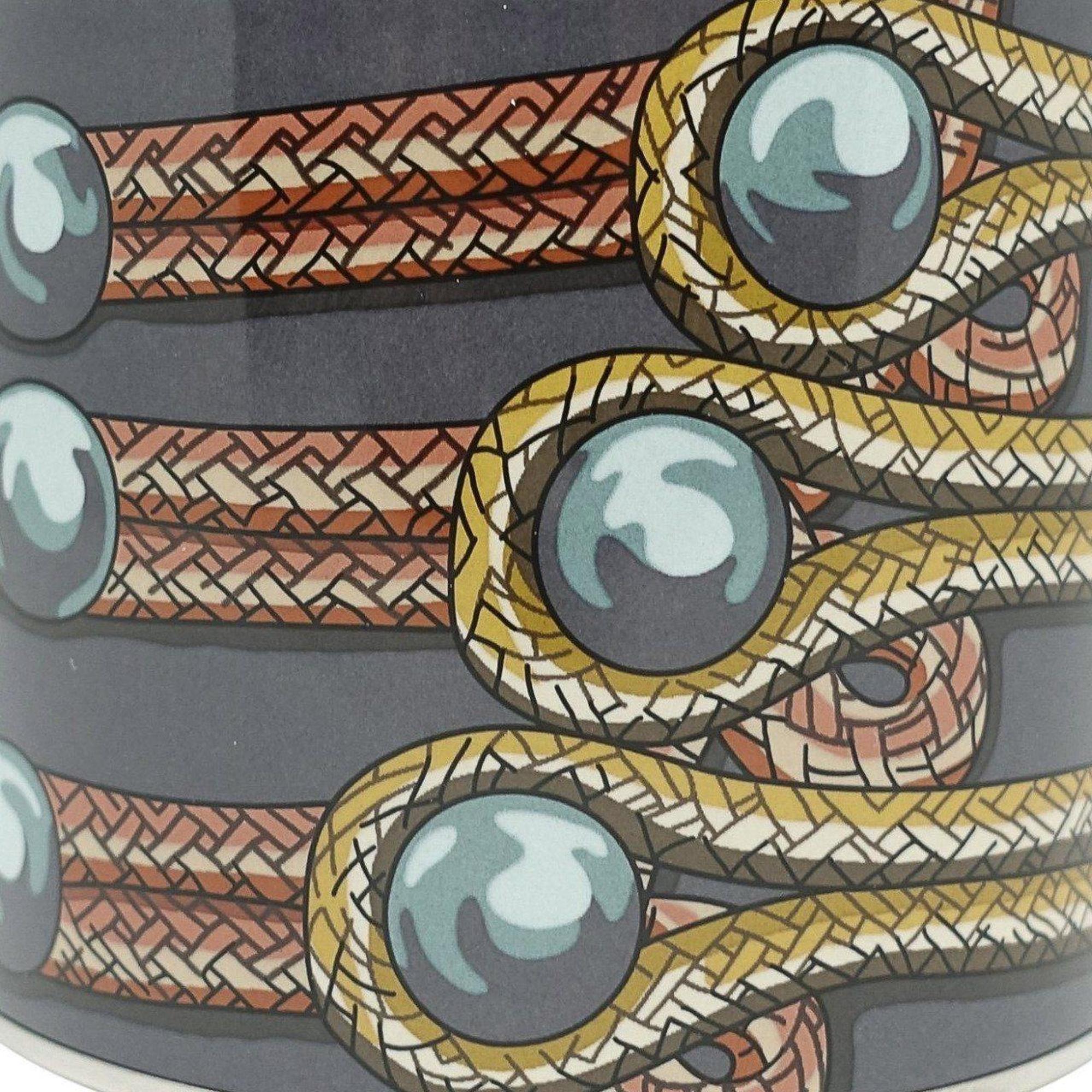 Hermes Extra Wide Enamel Bangle Bracelet