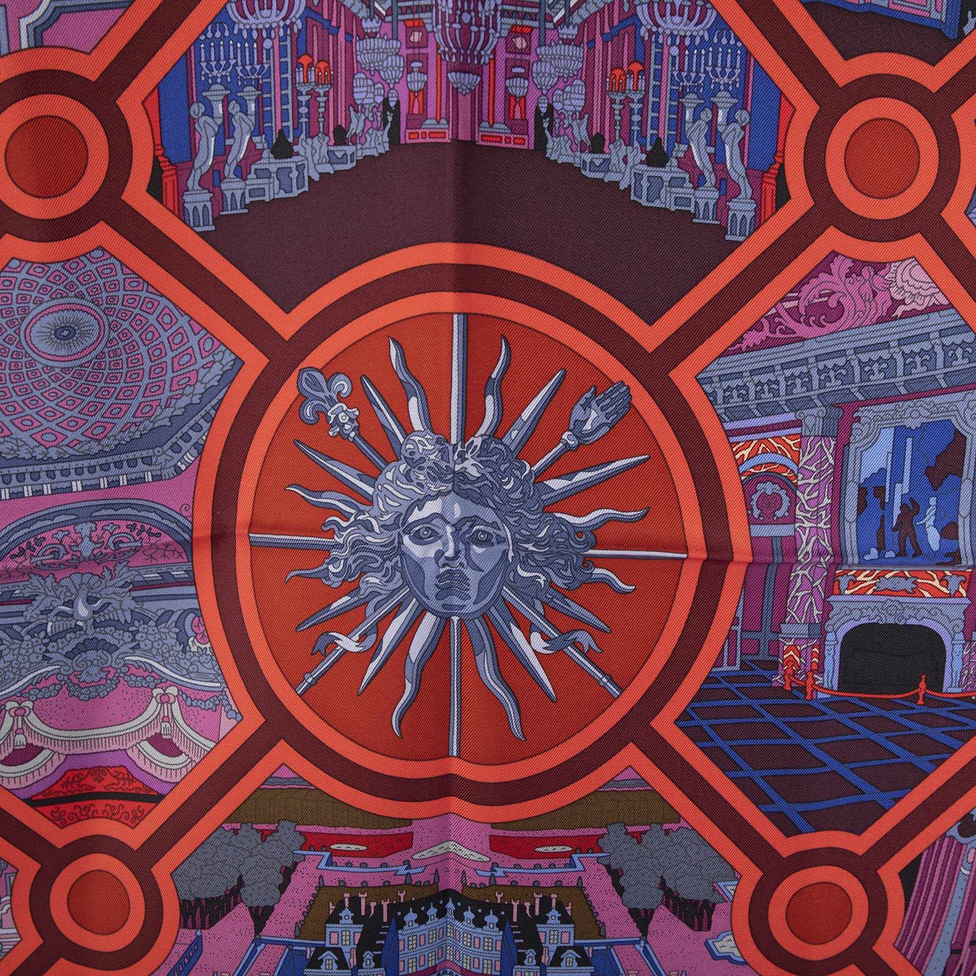 Hermes "Flanerie a Versailles" Silk Scarf w/ Box