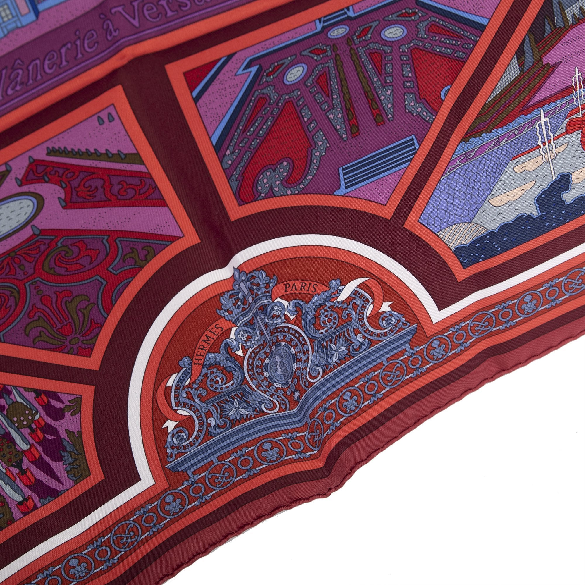 Hermes "Flanerie a Versailles" Silk Scarf w/ Box