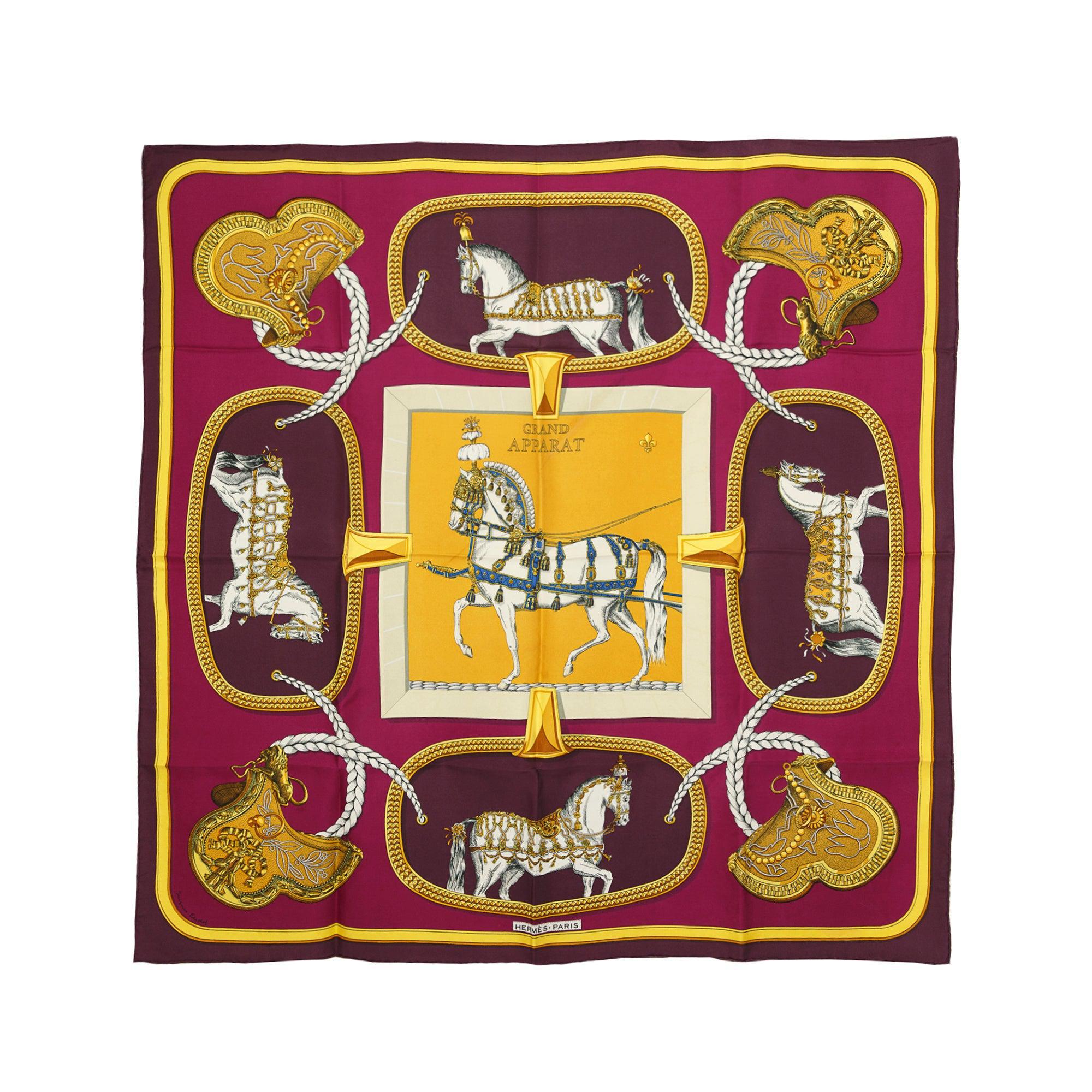 Hermes 'Grand Apparat' Silk Scarf 90