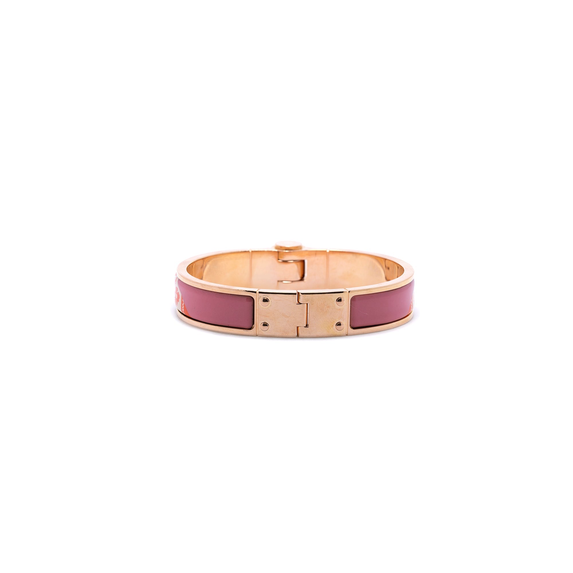 Hermes Hinged Enamel Bracelet