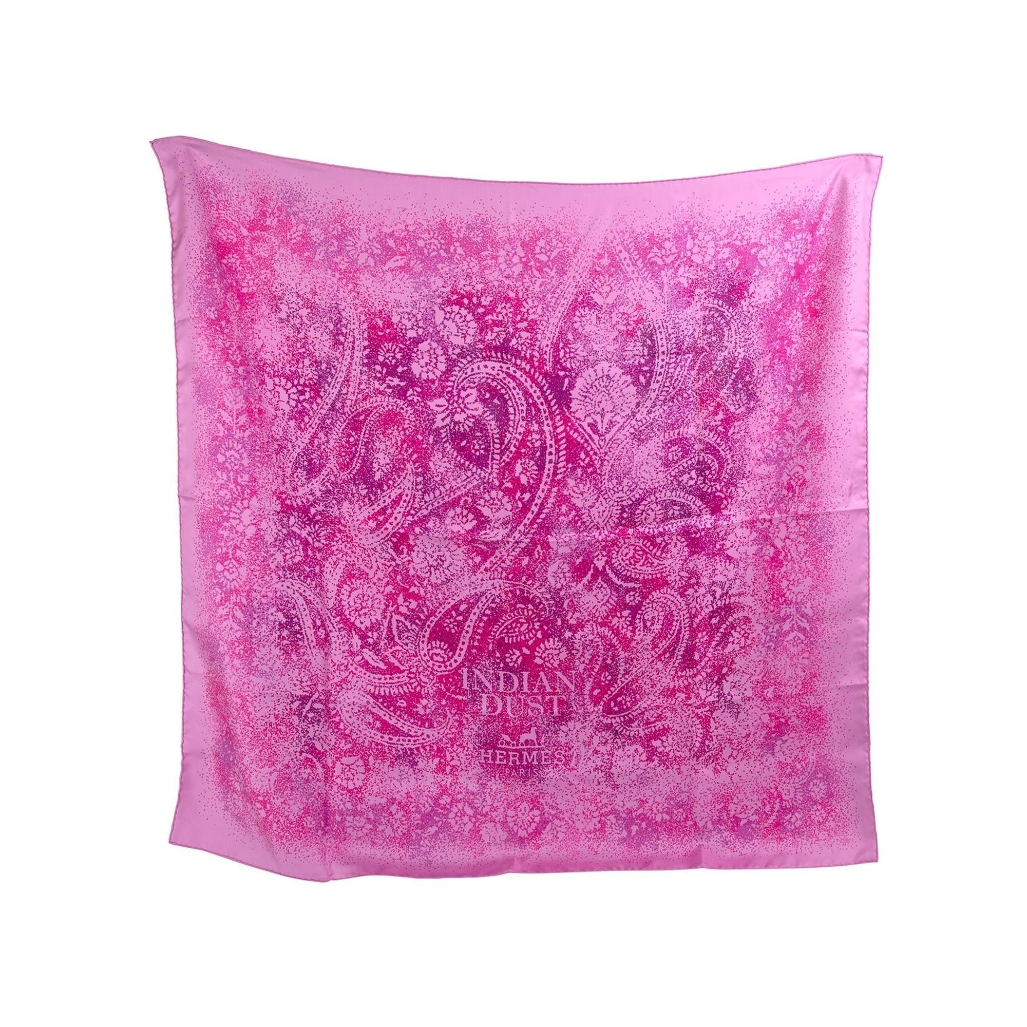 Hermes 'Indian Dust' Silk Scarf w/ Box