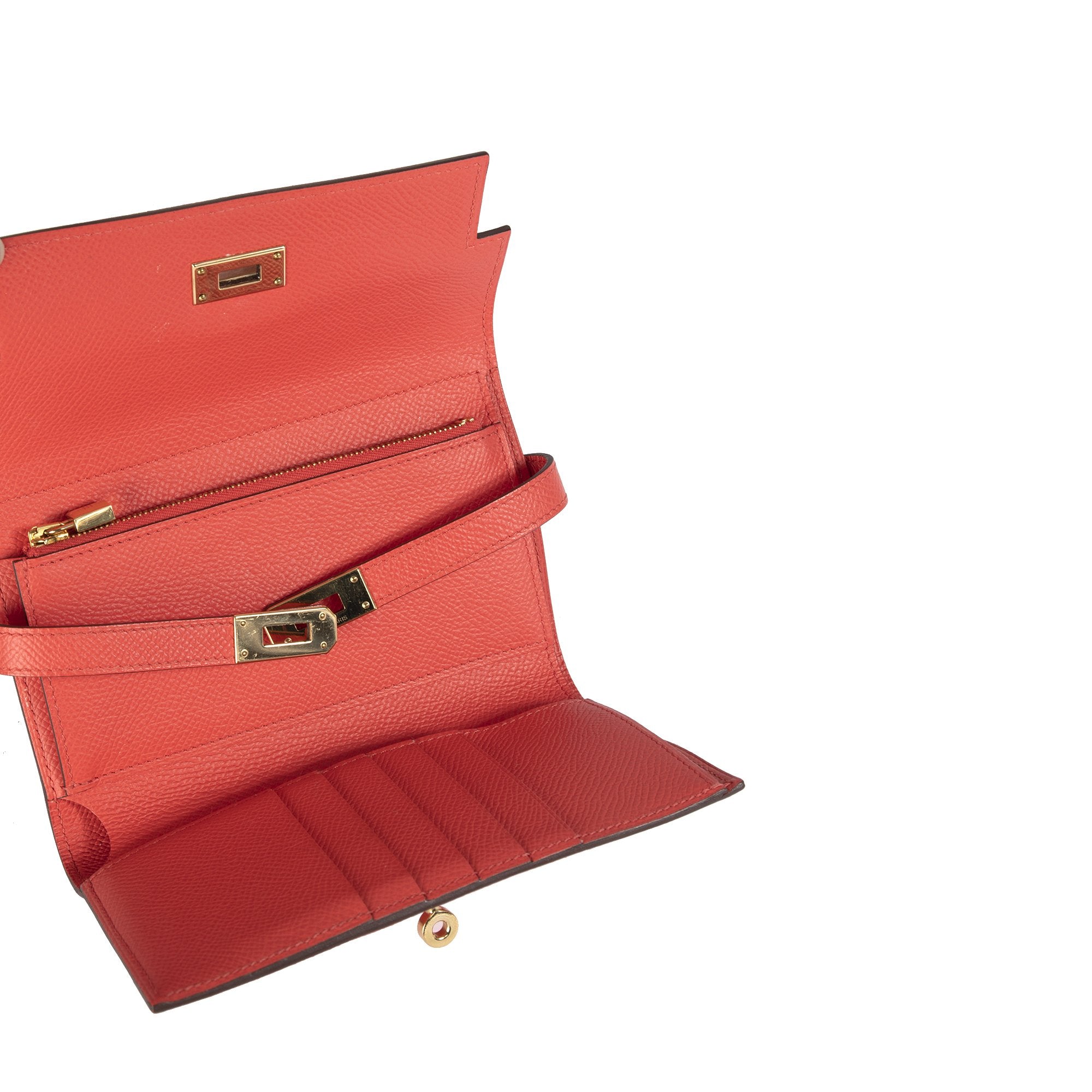 Hermes Kelly Depliant Medium Verso Wallet w/ Box