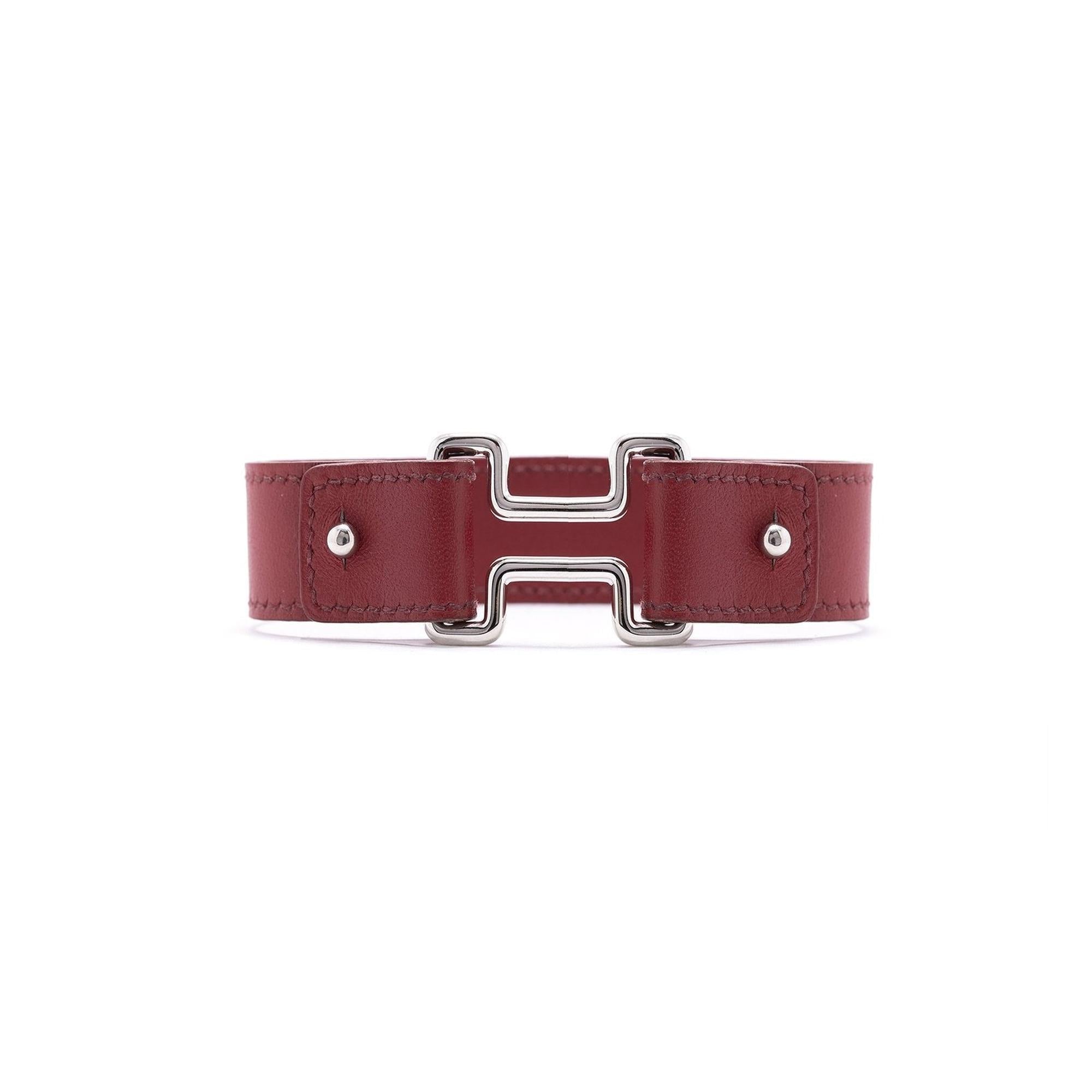 Hermes Leather Night Bracelet