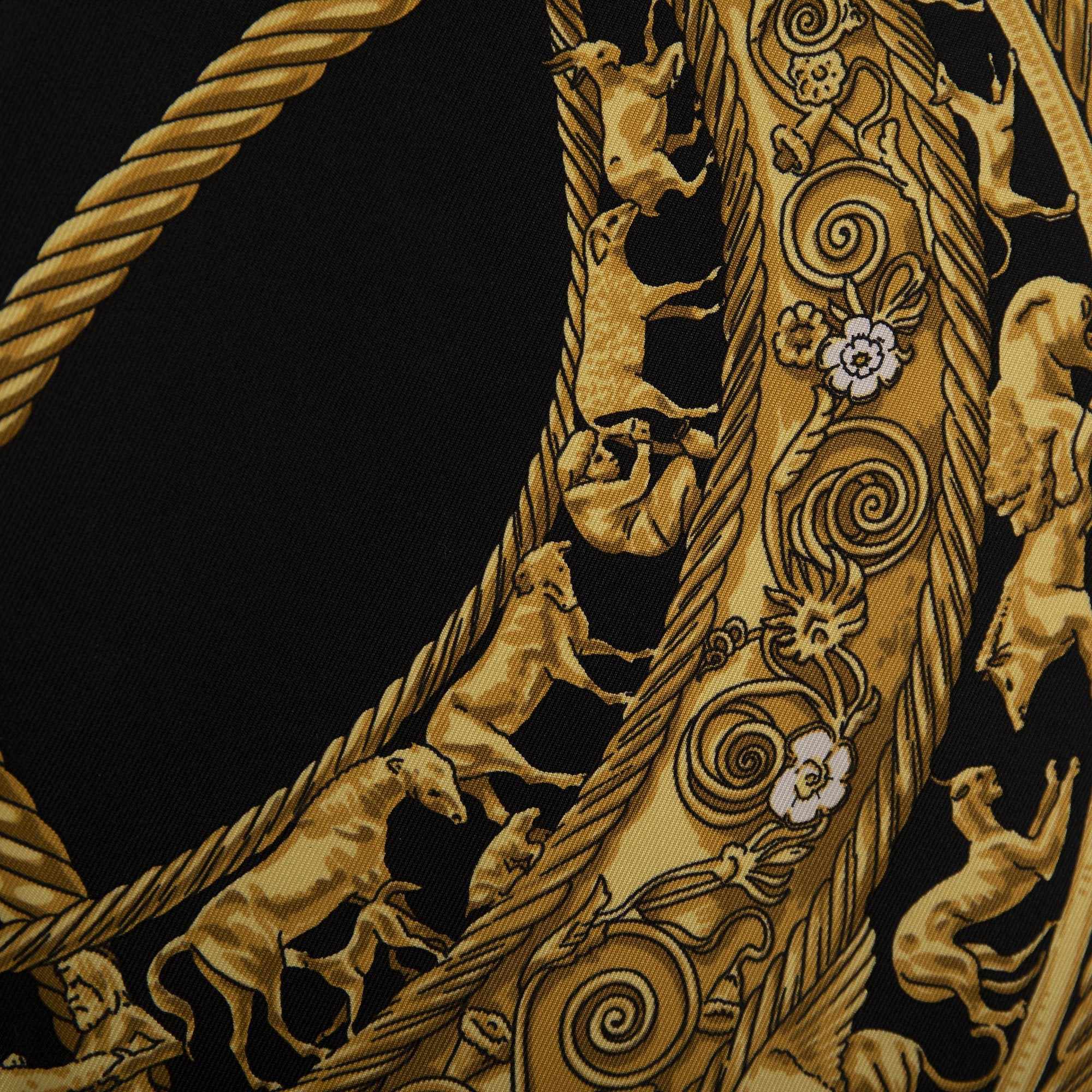 Hermes "Les Cavaliers D'OR Silk Scarf