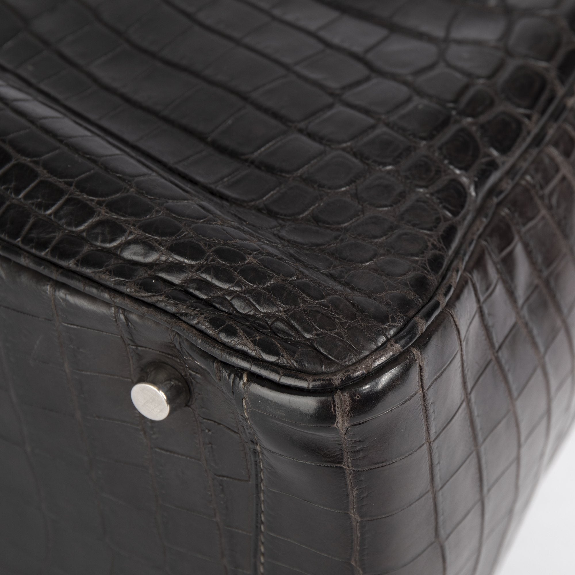 Hermes Matte Niloticus Crocodile Lindy 30