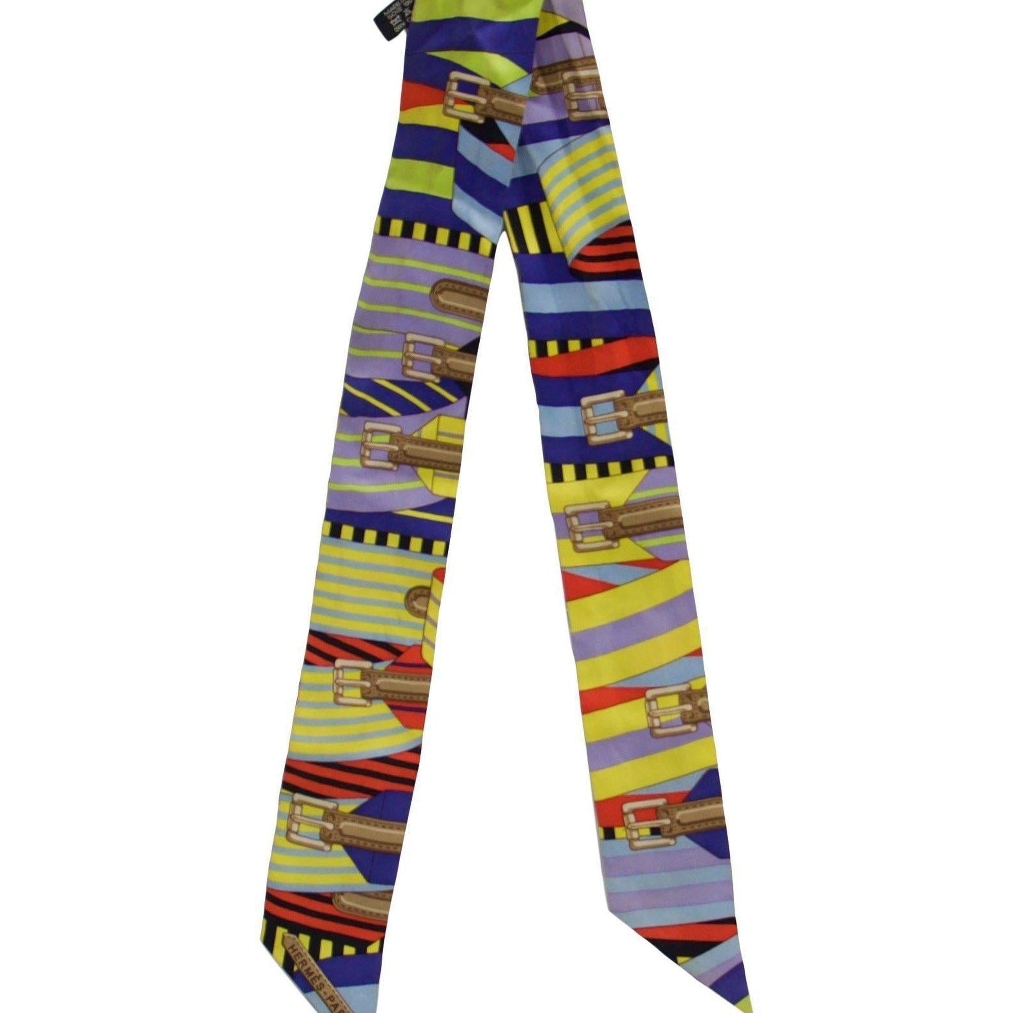 Hermes Multi-Colour Silk Twilly