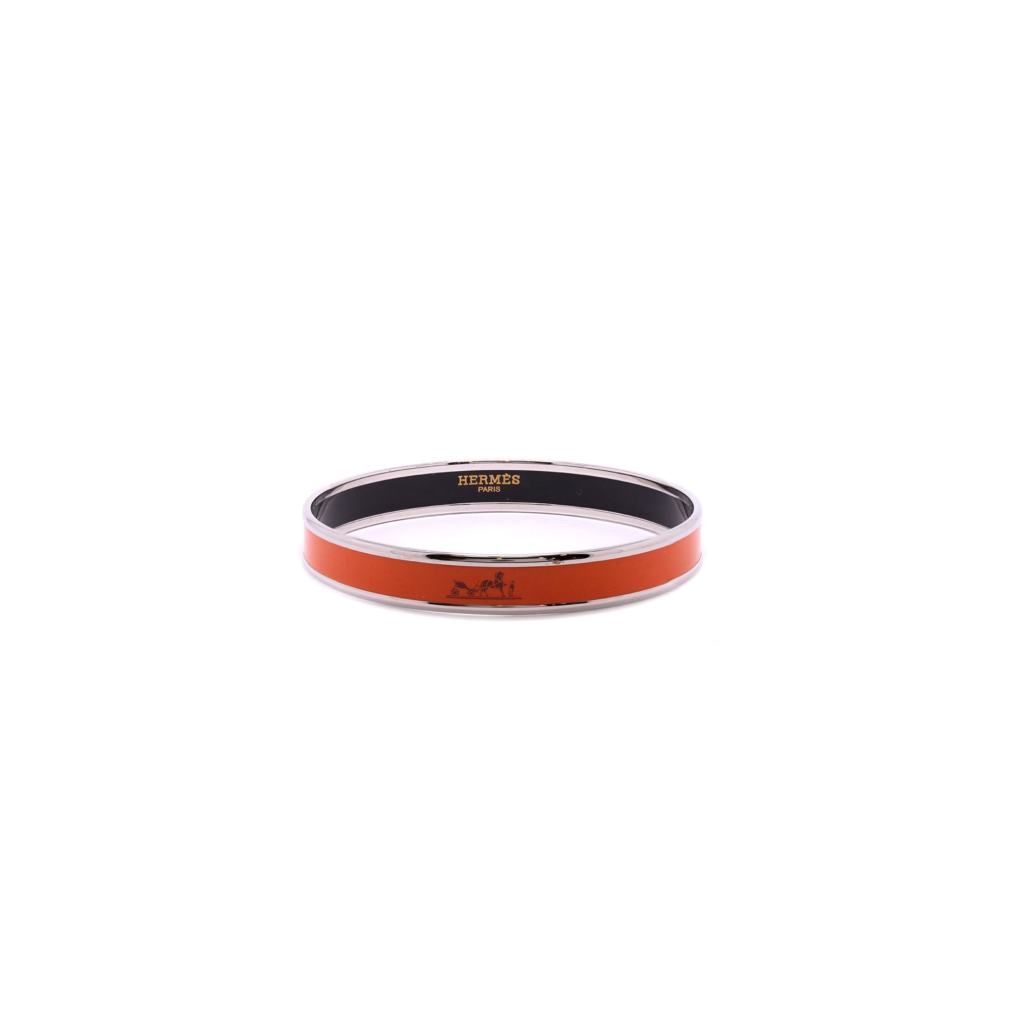 Hermes Narrow Enamel Bangle