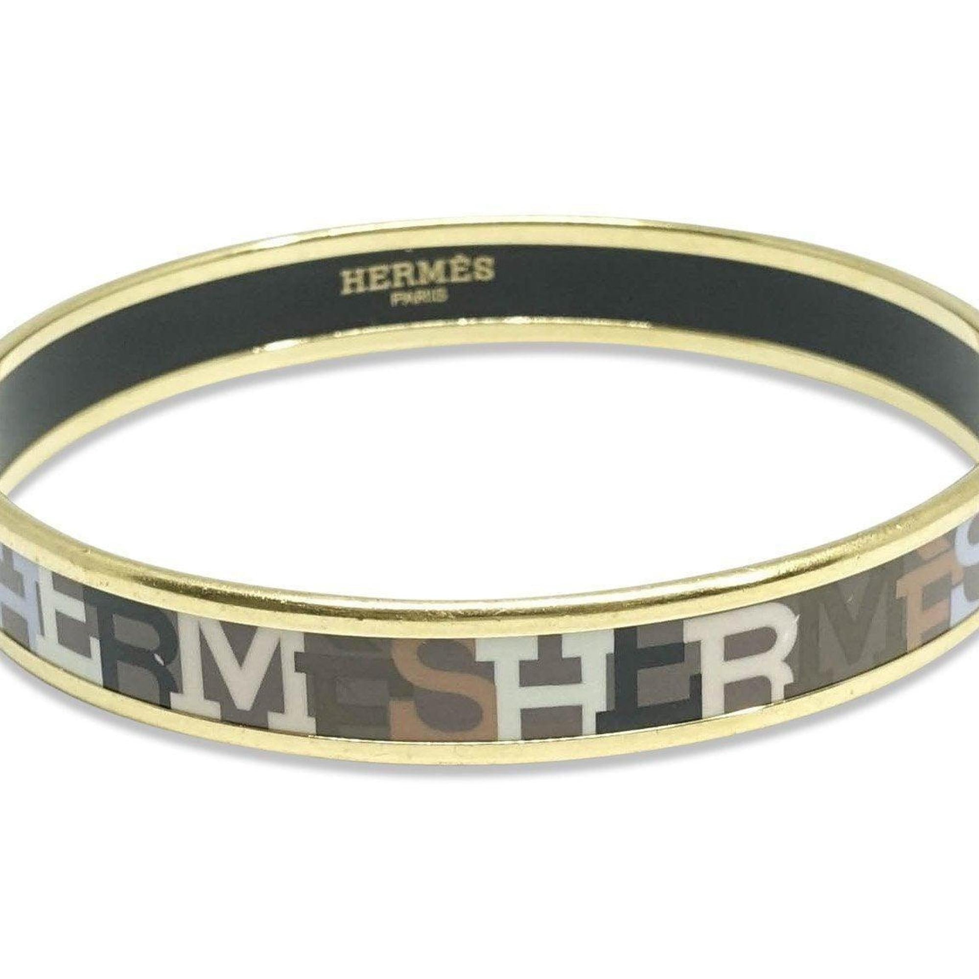 Hermes Narrow Enamel Bangle