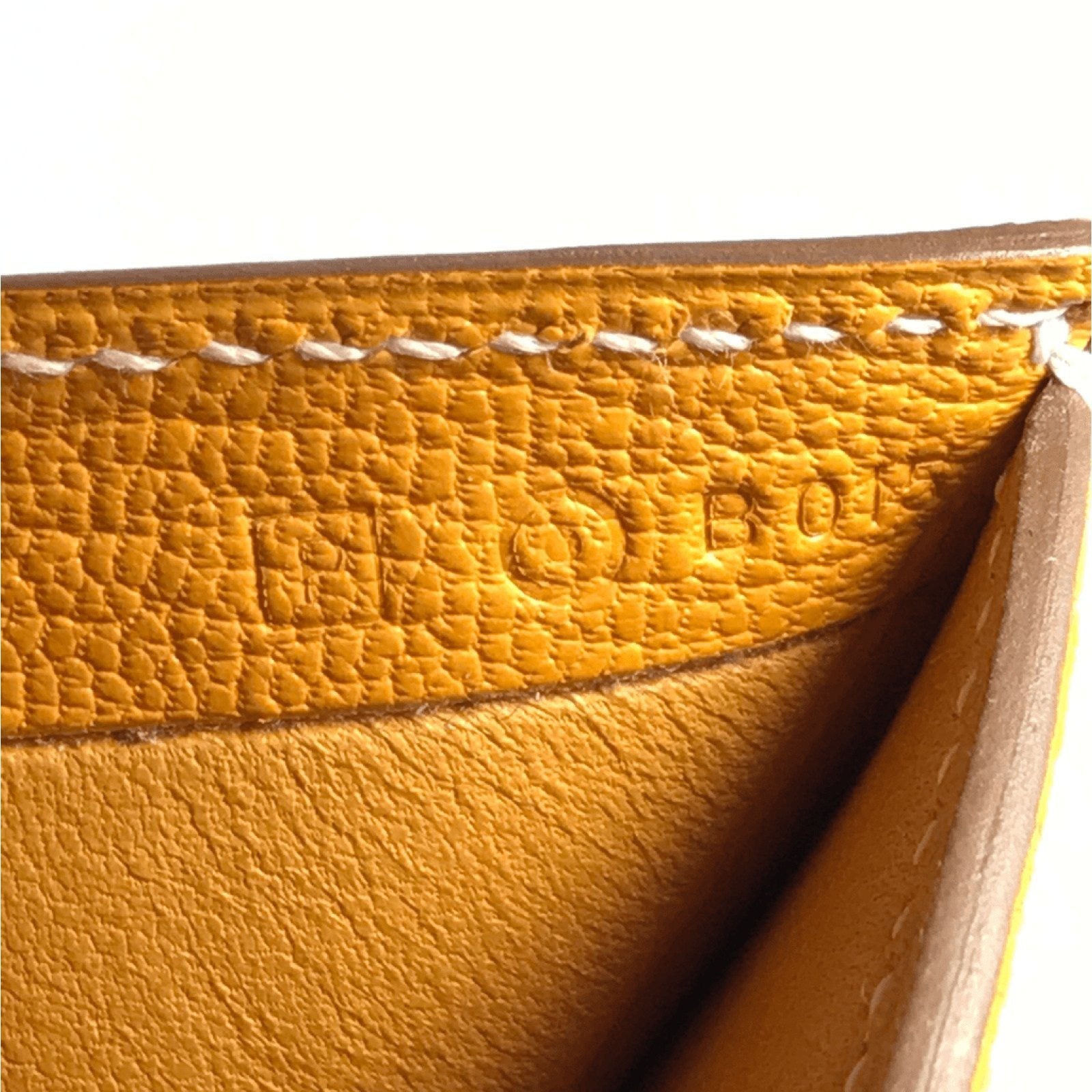 Hermes Orange Mini Evelyn Wallet