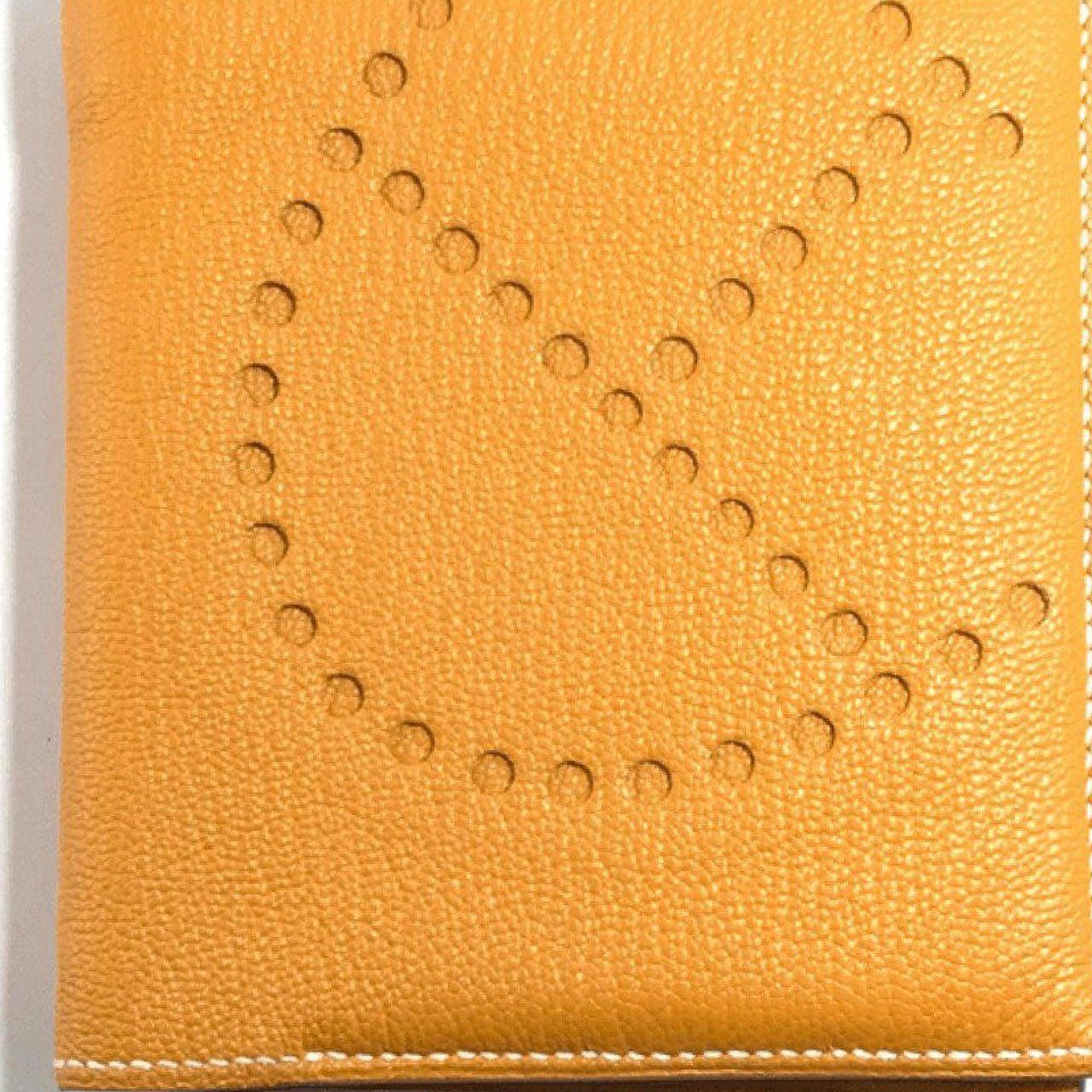 Hermes Orange Mini Evelyn Wallet