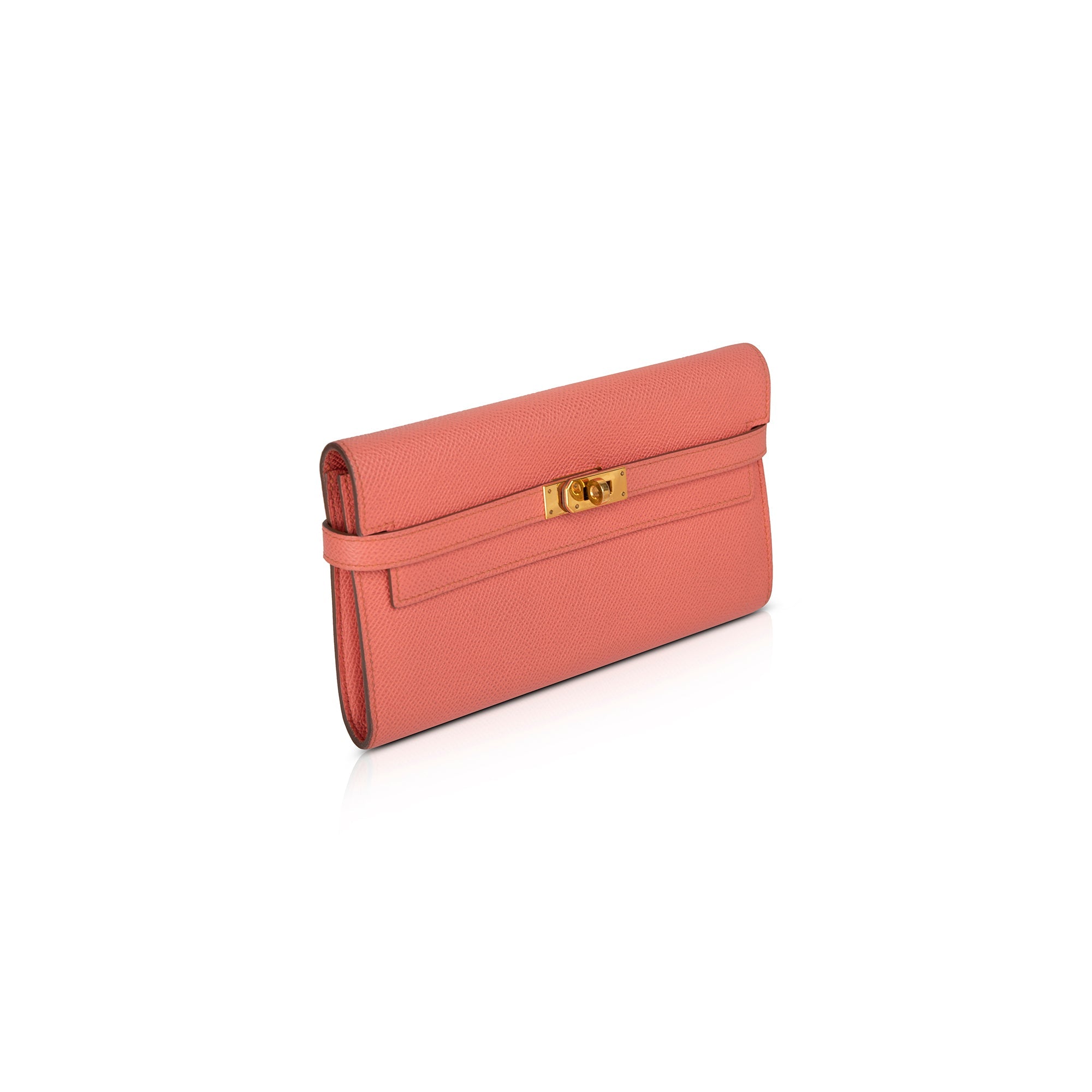 Hermes Pink Togo Classic Kelly Wallet w/ Box